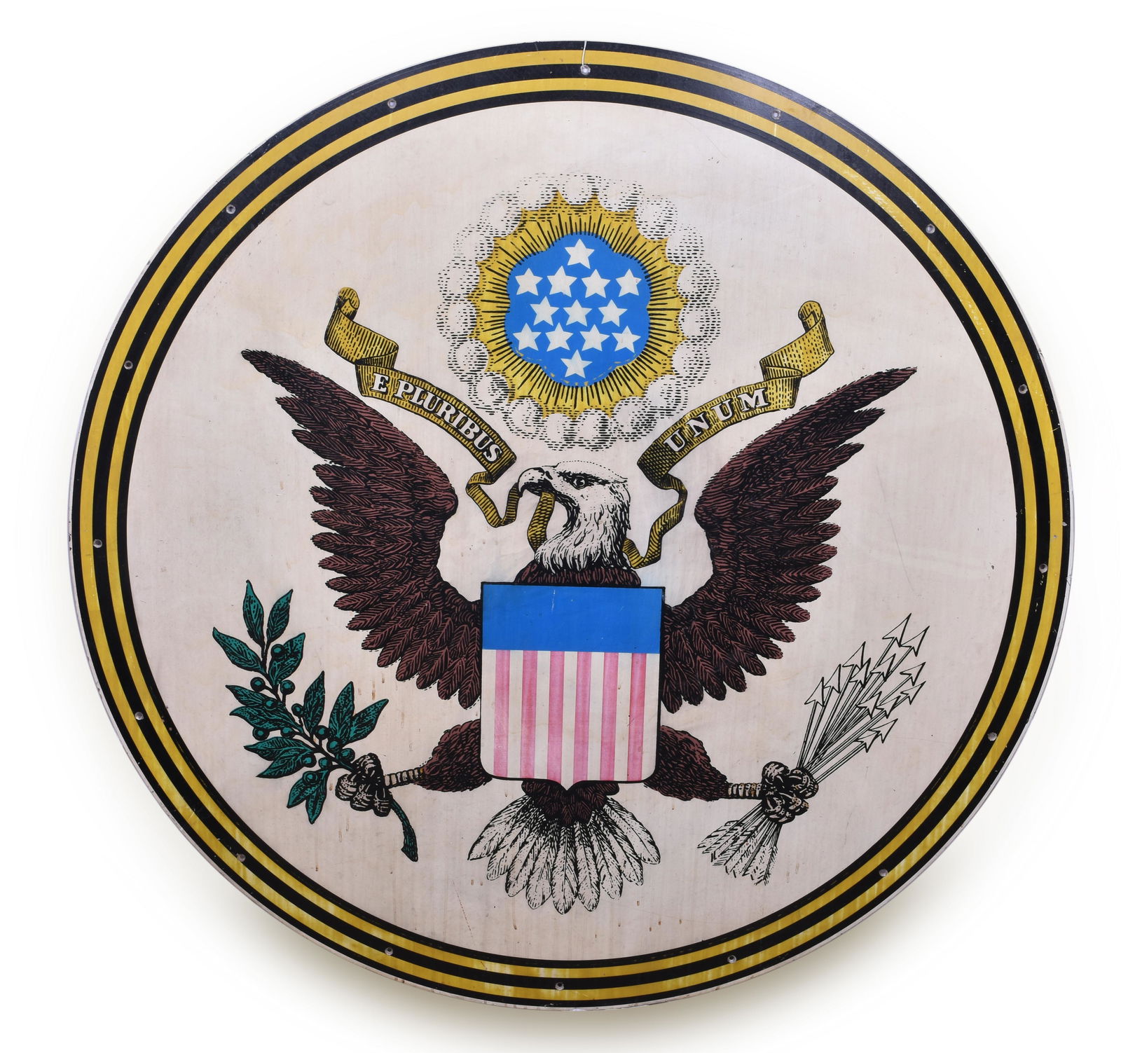 Incredible Great Seal of the United States from Santa Fe Bicentennial Locomotive #5703 (1 of 8)