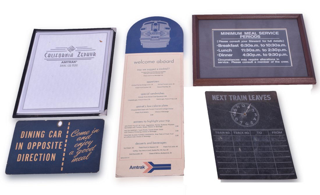Railroad Dining Car Signage - Amtrak and Generic (1 of 1)