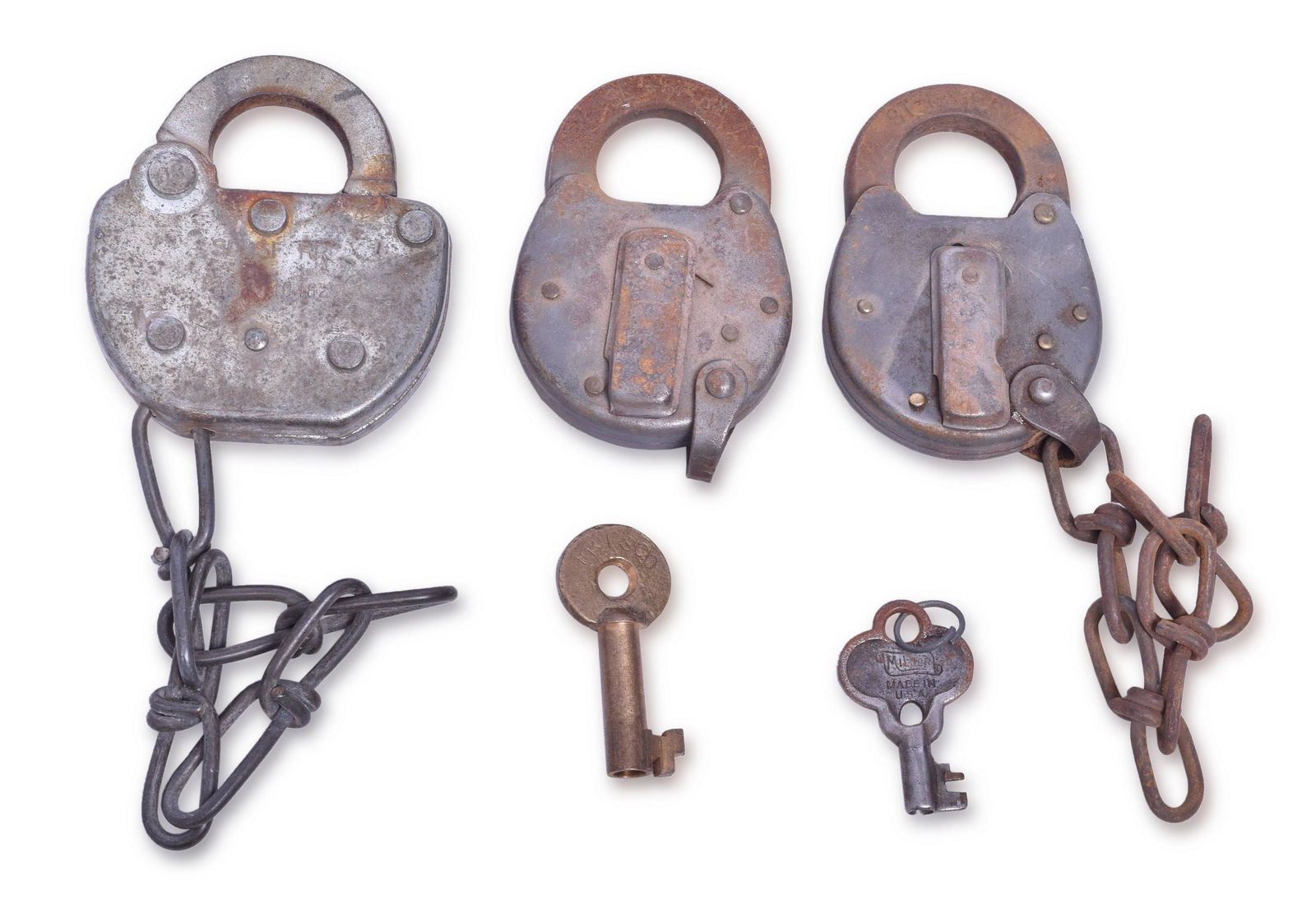 Three St. Louis San Francisco / Frisco Railroad Locks (1 of 4)