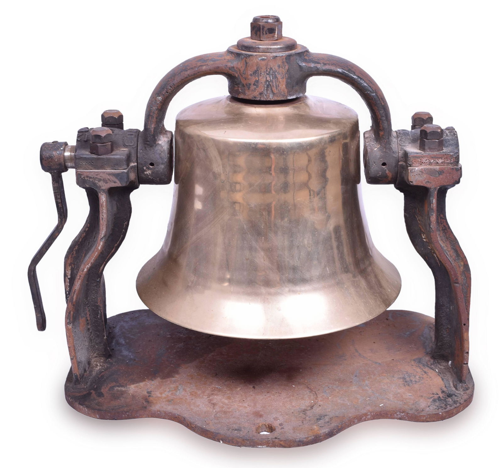 14 1/2" Diameter Brass Steam Locomotive Bell (1 of 7)