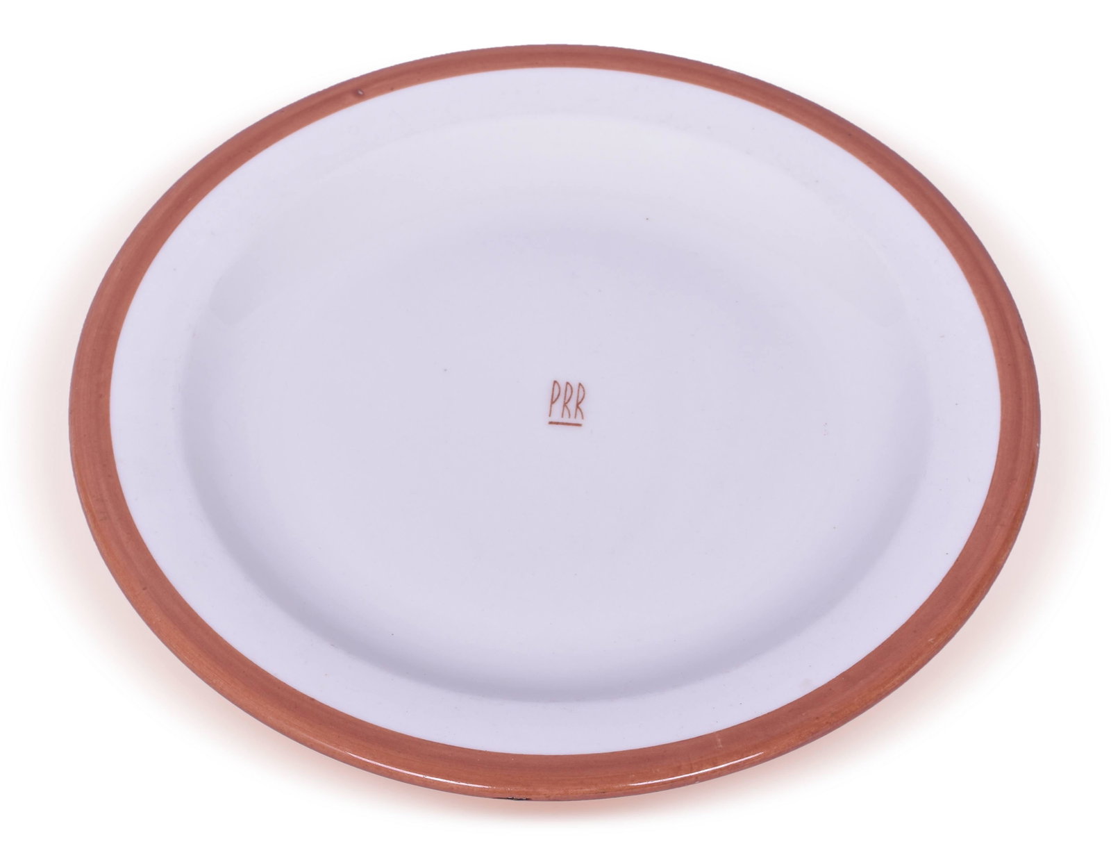 Pennsylvania Railroad / Scammell Gotham 10 1/2" Dinner Plate: Pennsylvania Railroad / Scammell Gotham 10 1/2" Dinner Plate. Plates is back stamped Scammell's Lamberton with Pennsylvania Keystone and John Wanamaker. Plate is clean with little utensil wear some li