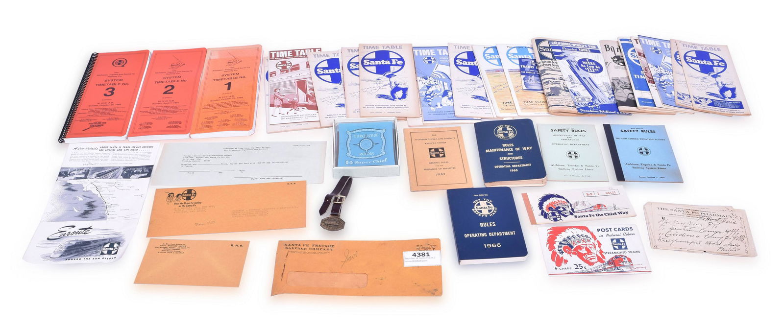 Santa Fe Railroad Memorabilia Lot (1 of 1)