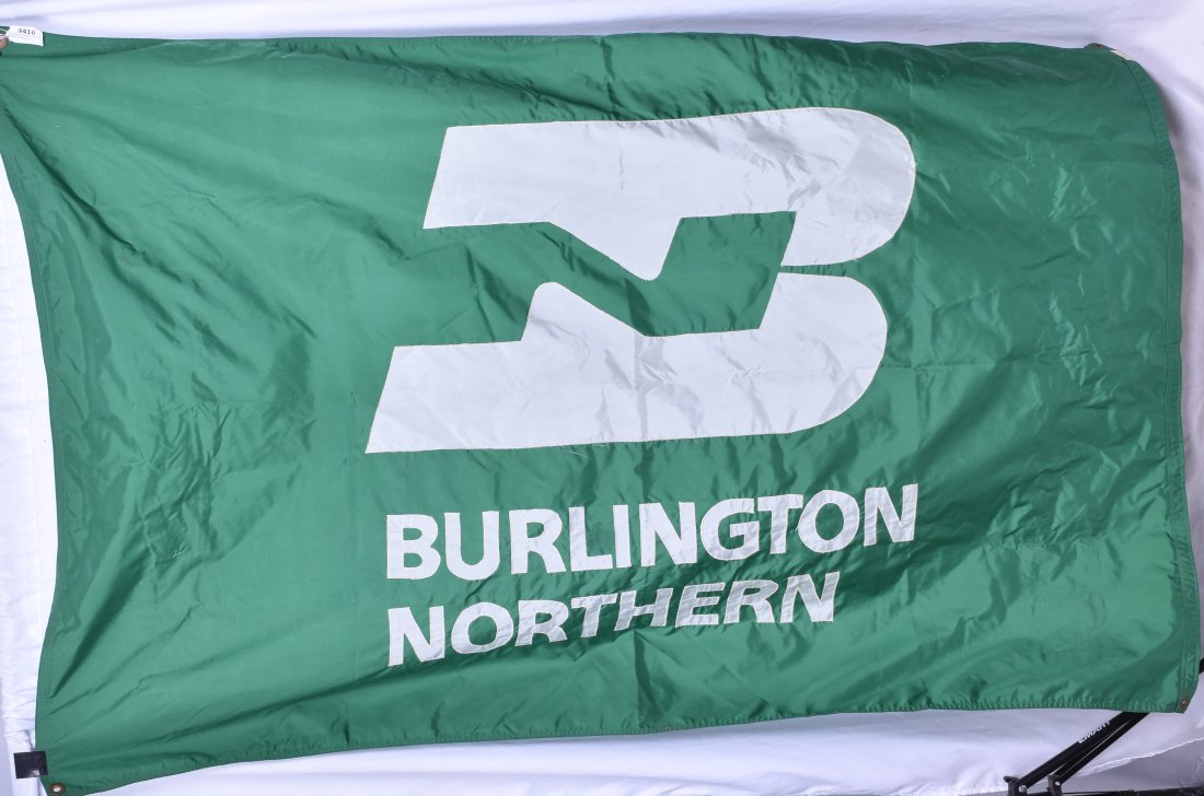 Burlington Northern Embroidered Railroad Flag (1 of 2)