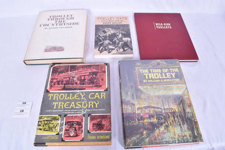 Lot of Five Trolley / Interurban Railroad Books Molloy, Chandler