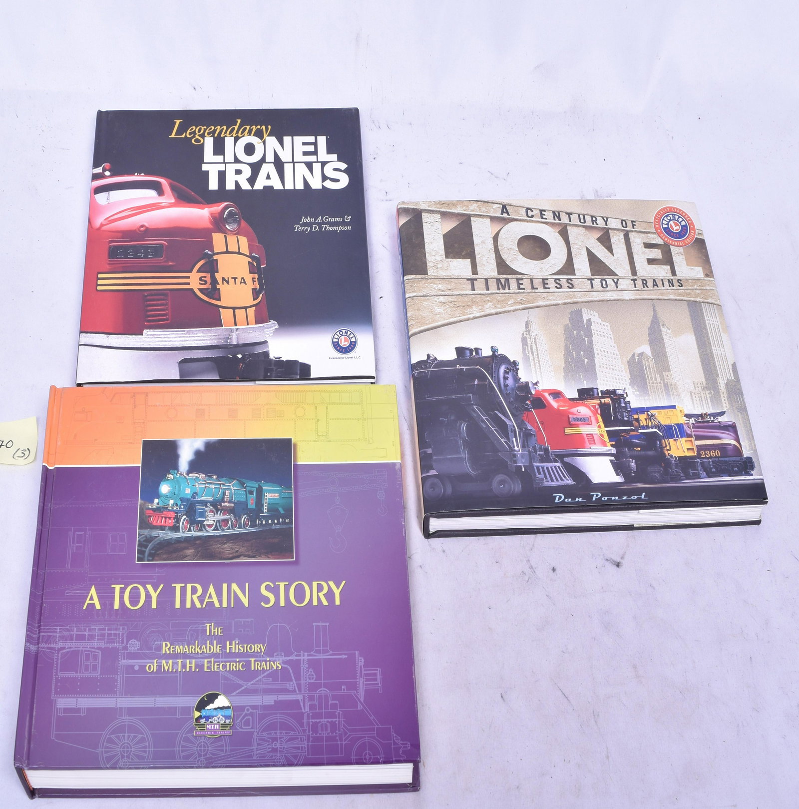 Three Toy Train Railroad Books - Grams/Thompson, Ponzol, Allen: Three Toy Train Railroad Books - Grams/Thompson, Ponzol, Allen A Group of Books Telling the Story of Toy Trains. Legendary Lionel Trains - John A Grams & Terry D. Thompson, A Century of Lionel Timeles