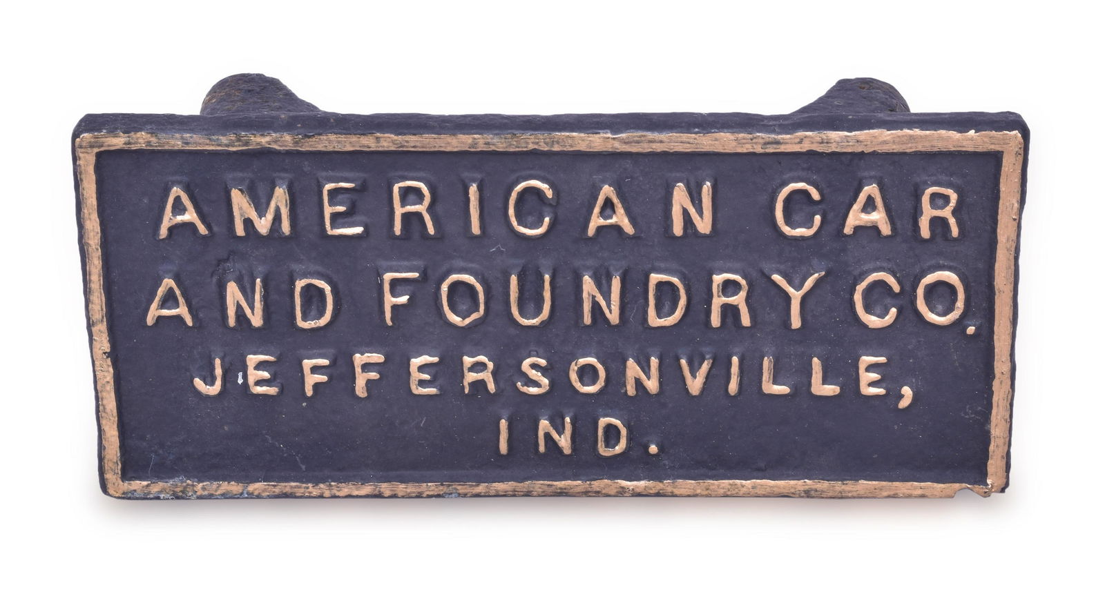 American Car and Foundry Co. Cast Iron Sign (1 of 2)