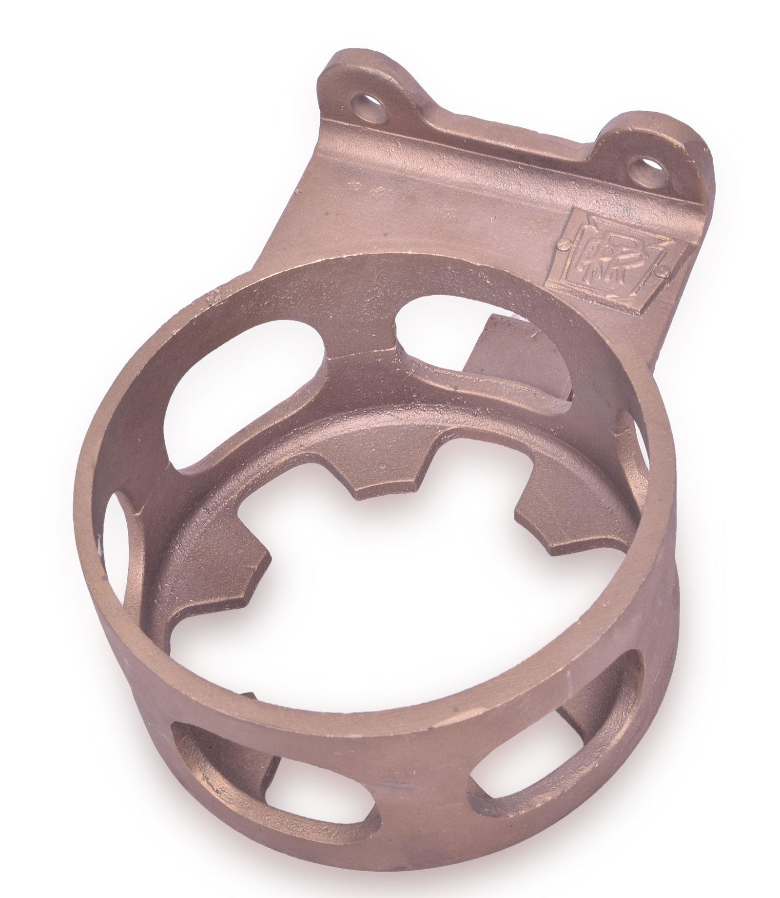 Cast Brass Railroad Pennsylvania Locomotive Lantern Holder (1 of 2)