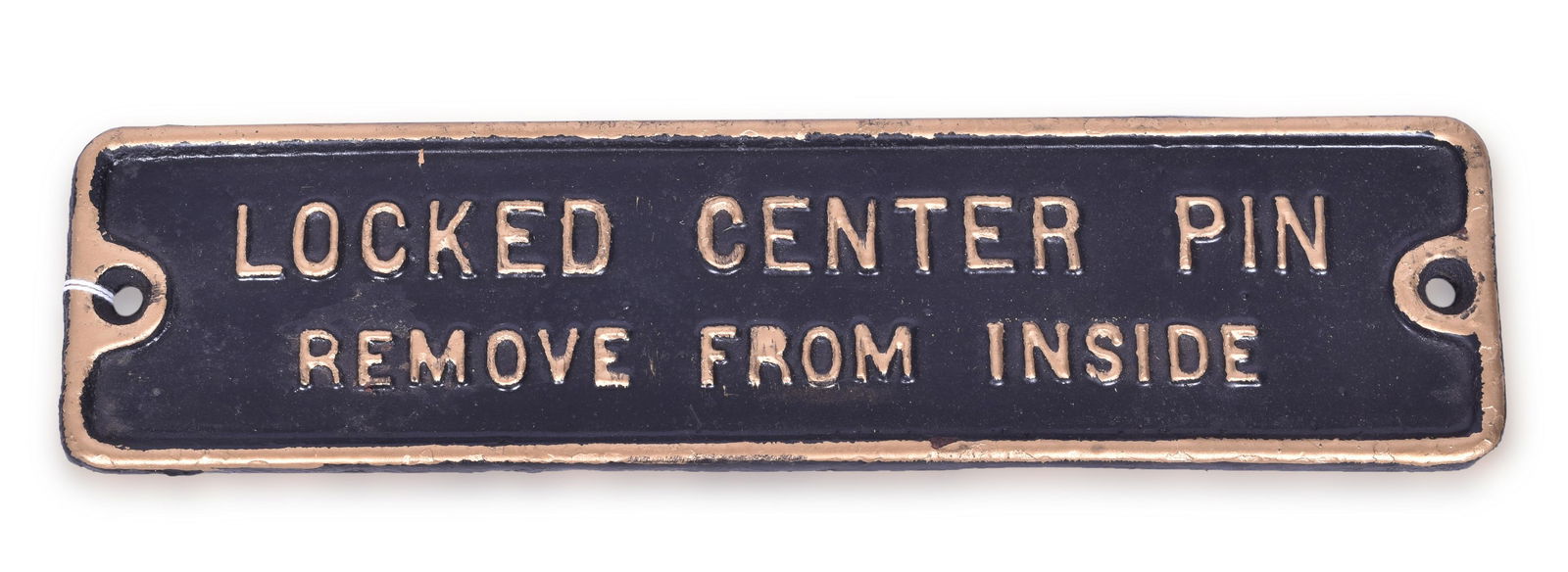 Railroad Passenger Car Truck Locked Center Pin Cast Iron Railroad Plate (1 of 2)