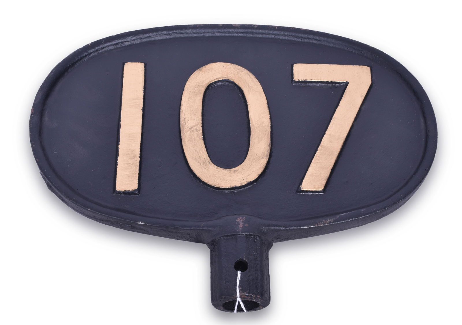 Restored Cast Iron Railroad Mile Marker (1 of 2)