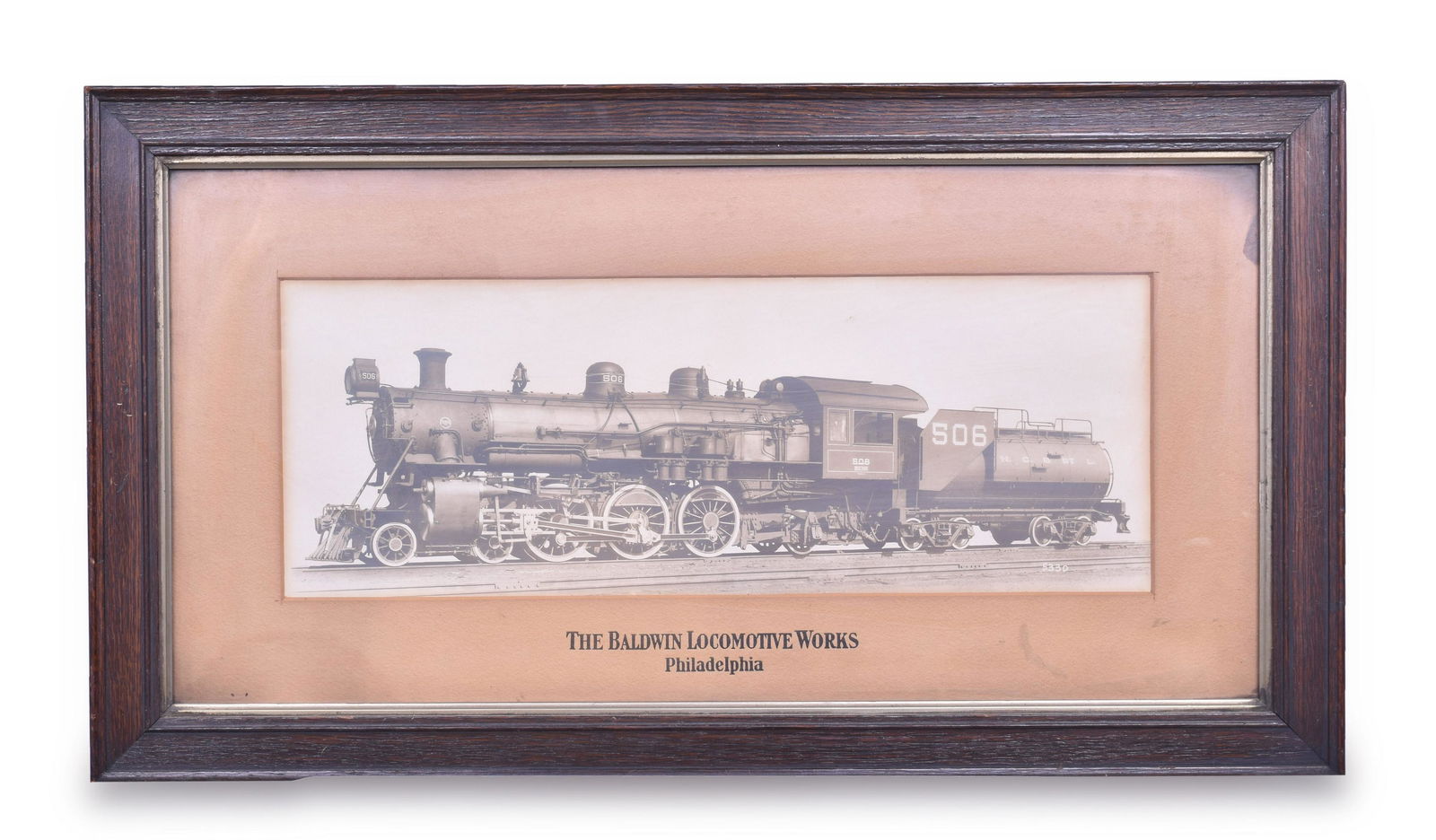 Nashville Chattanooga & St. Louis Railway #506 4-6-2 Baldwin Locomotive Works Builders Photograph (1 of 2)