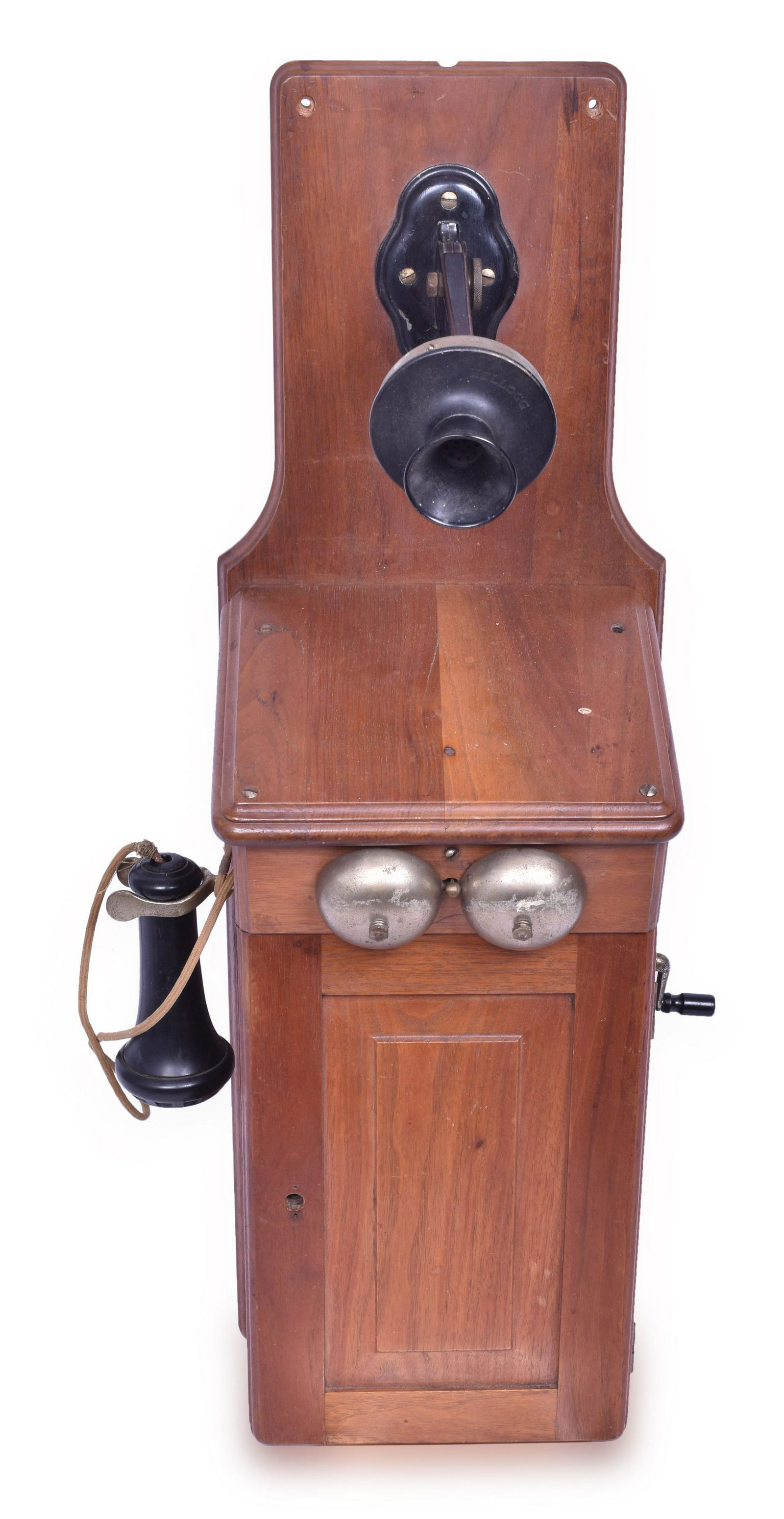 Western Electric Oak Wall Hanging Crank Telephone (1 of 7)