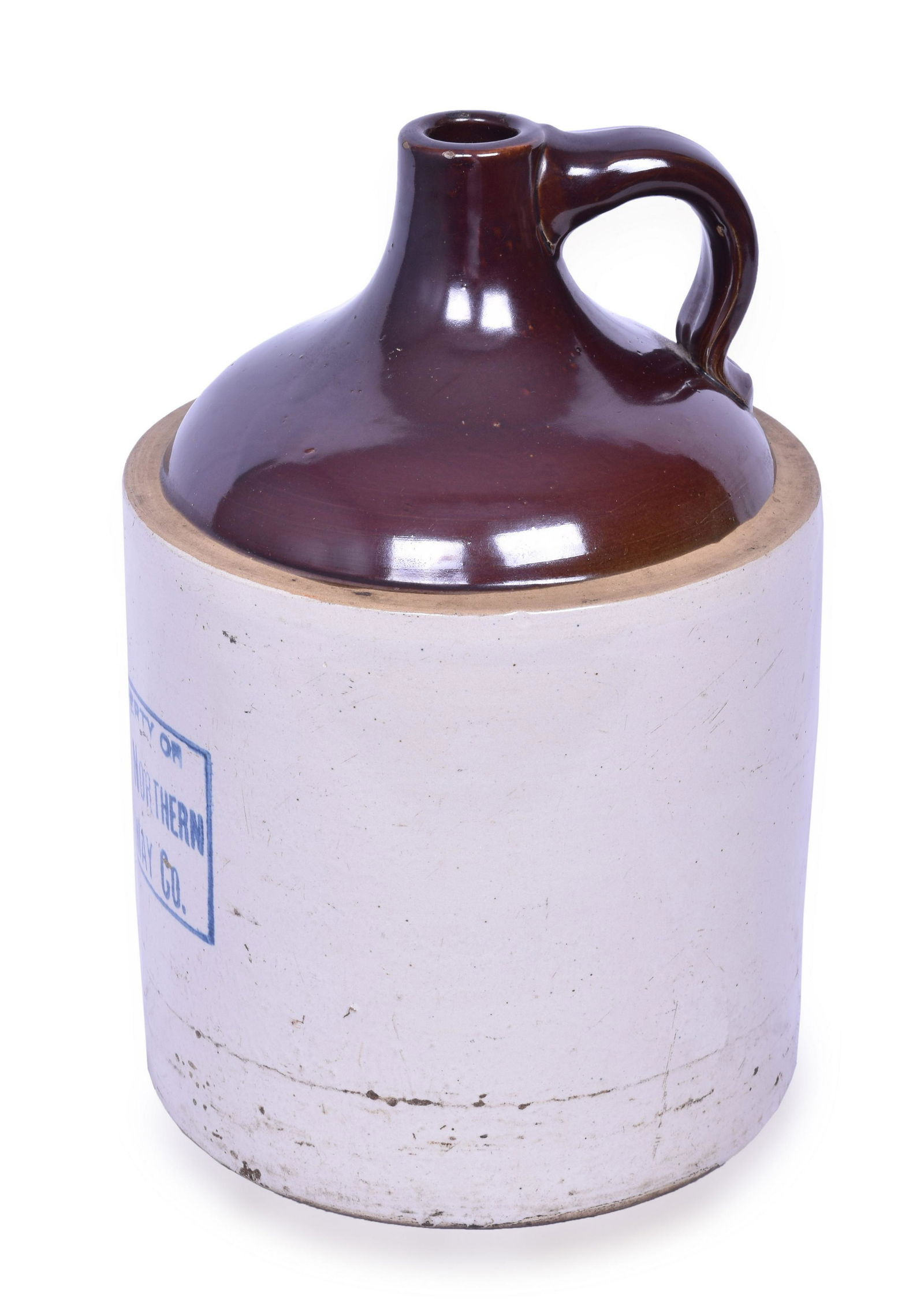 Great Northern Railroad Stoneware Jug (1 of 3)