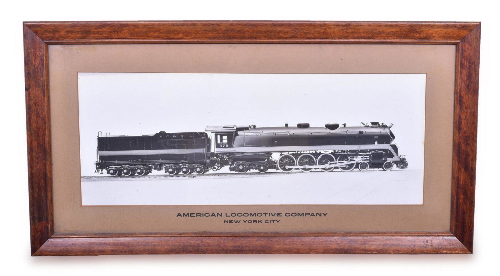 American Locomotive Company / Alco Nashville Chattanooga & St. Louis Railway #579 Dixie 4-8-4 Framed (1 of 3)