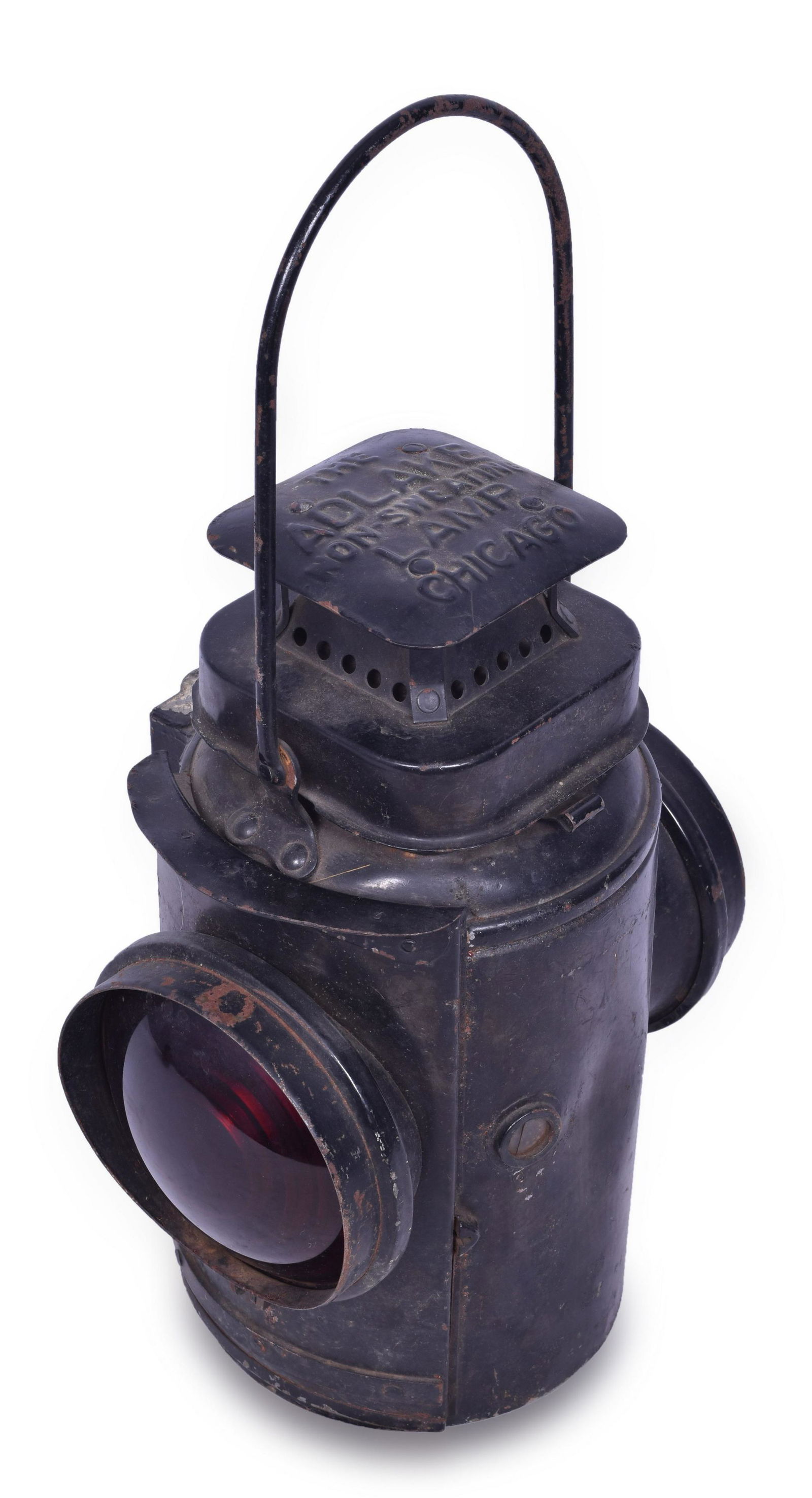 Adams & Westlake / Adlake Square Top Train Order Lamp (1 of 2)