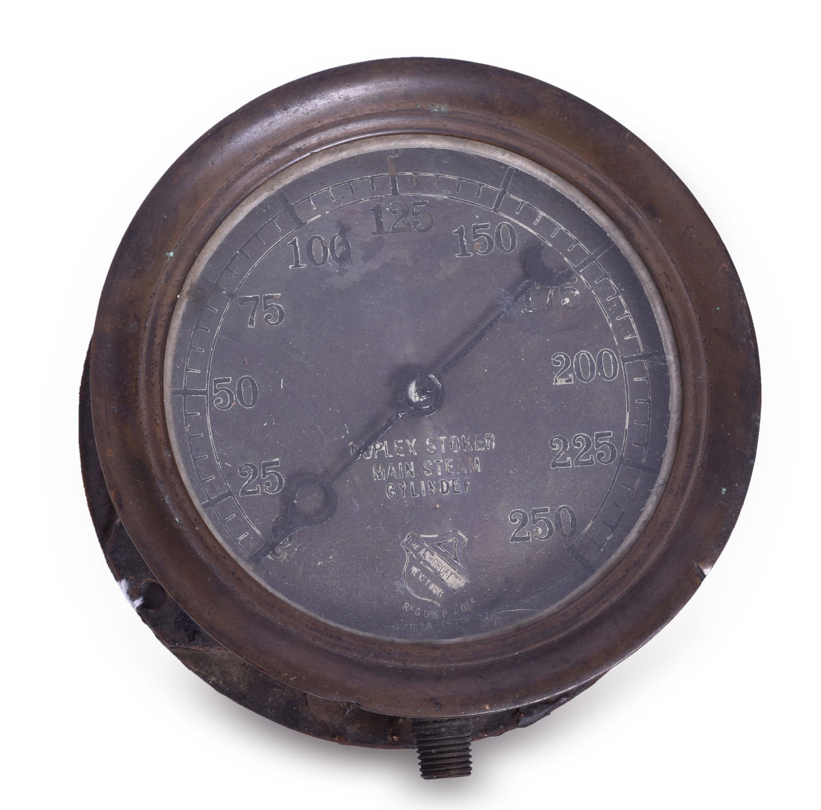 Ashcroft Duplex Stoker Steam Locomotive Gauge (1 of 3)