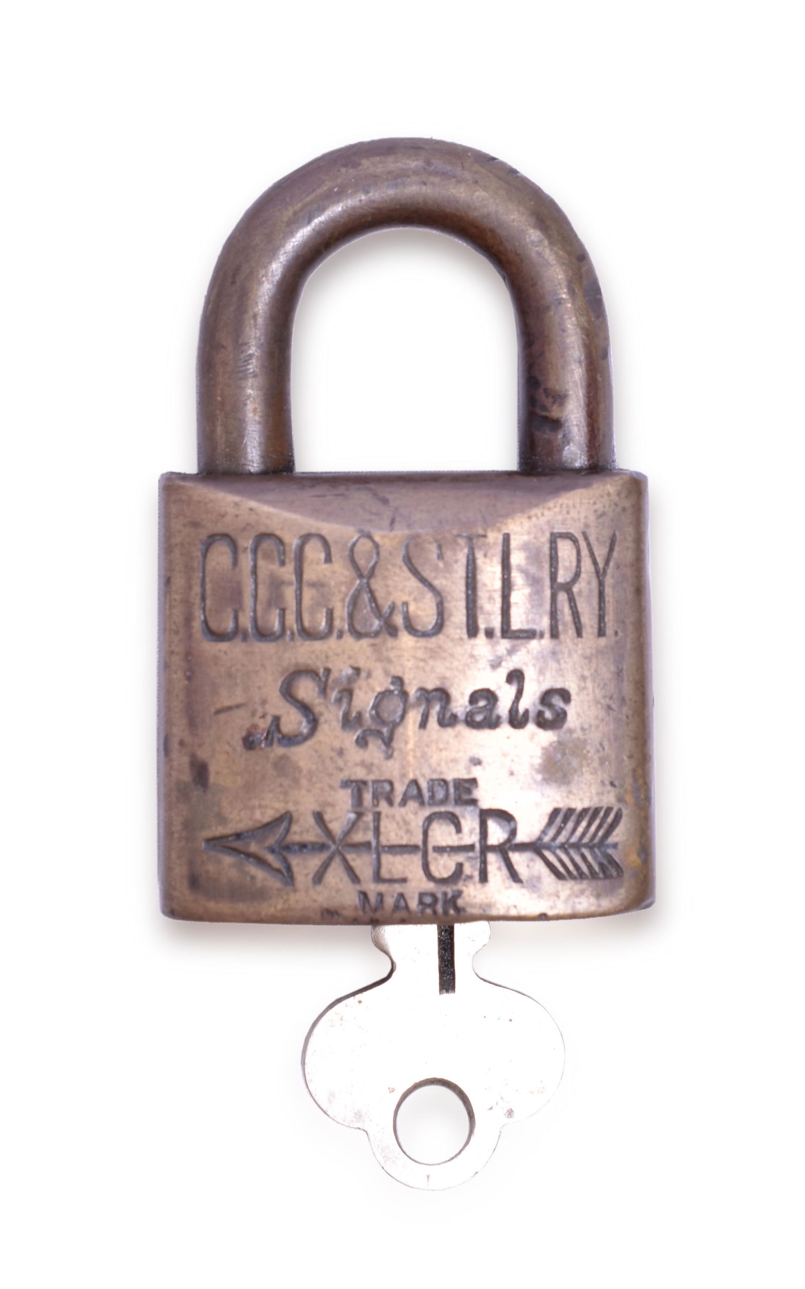 Cleveland, Cincinnati, Chicago and St. Louis Railway / Big Four Railroad Corbin Small Brass Signal (1 of 2)