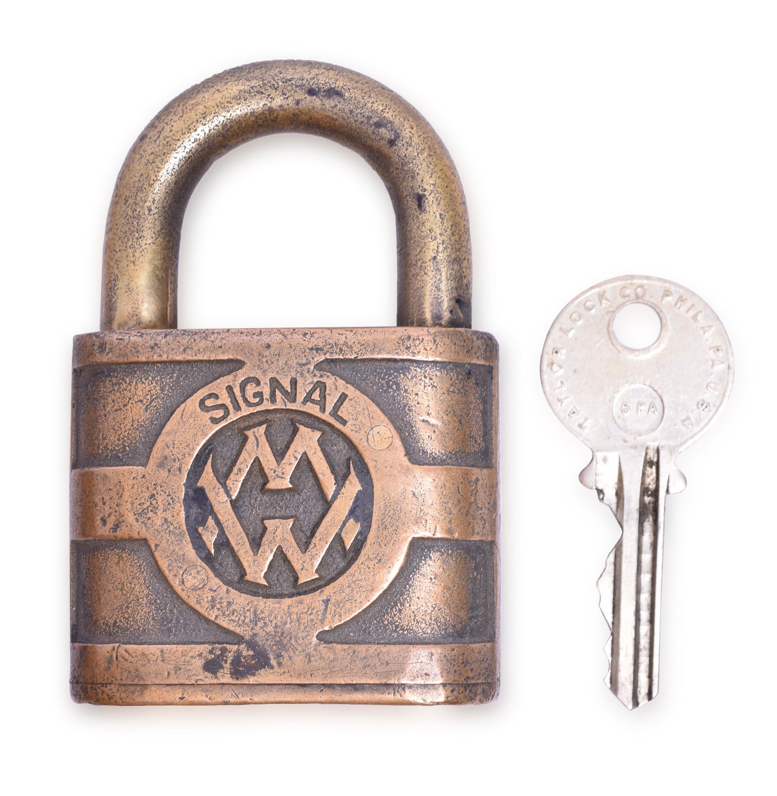 Yale Western Maryland Railroad Brass Signal Dept. Lock (1 of 2)