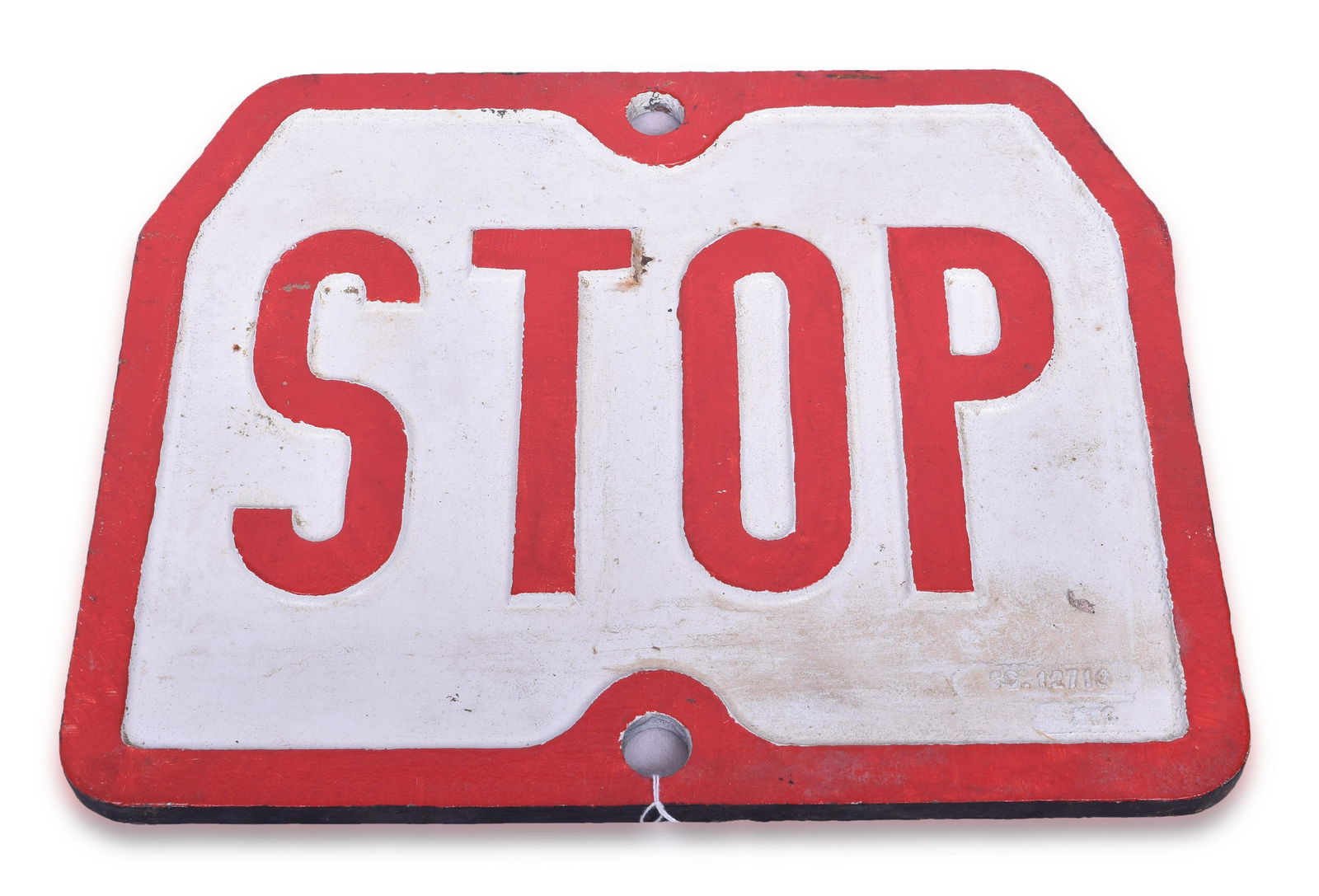 New York Central Railroad Cast Iron Stop Sign (1 of 2)