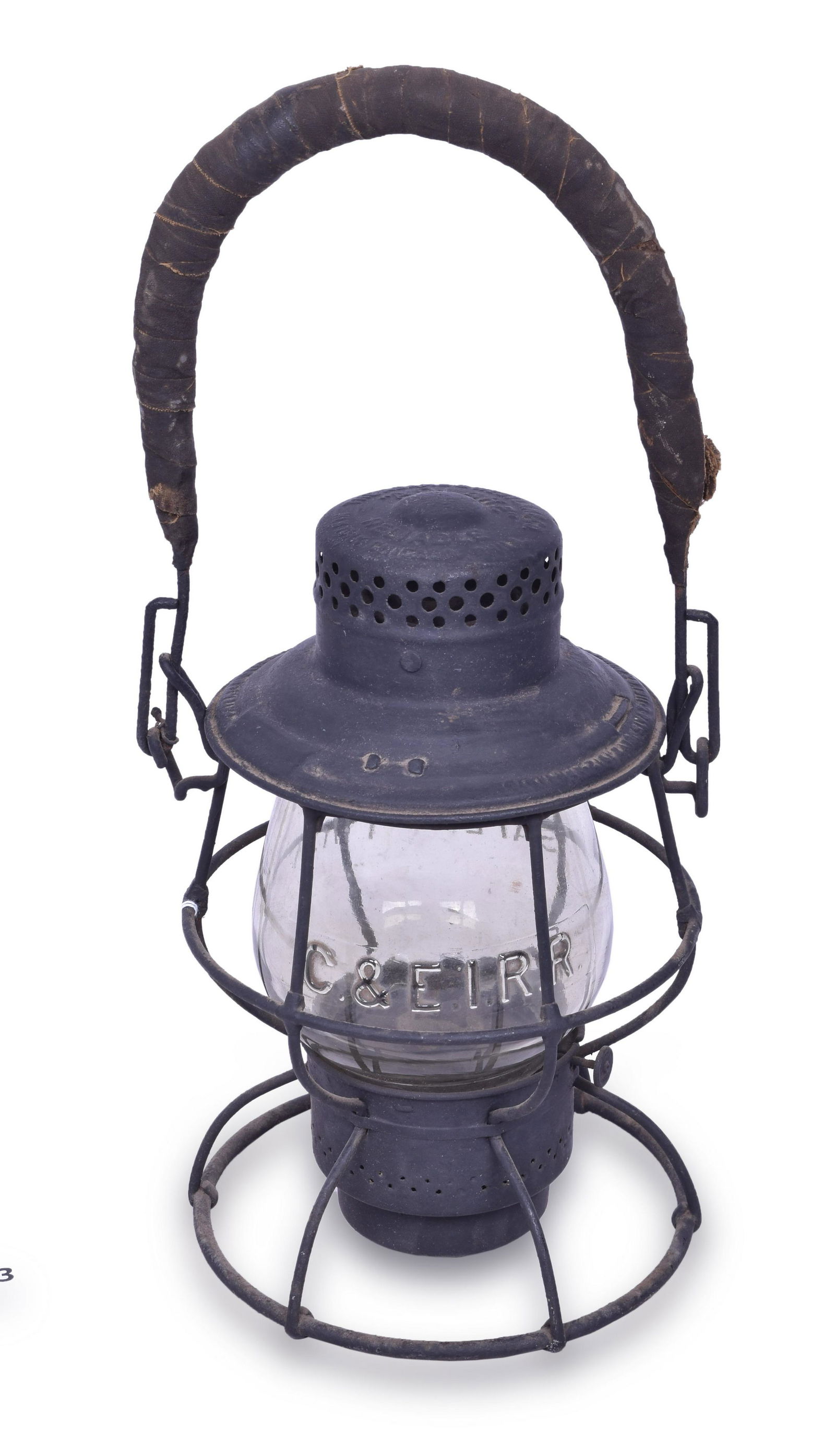 Adams & Westlake CCC&St.L / Big Four Railroad Lantern w/ Clear Cast C&EI Globe (1 of 6)
