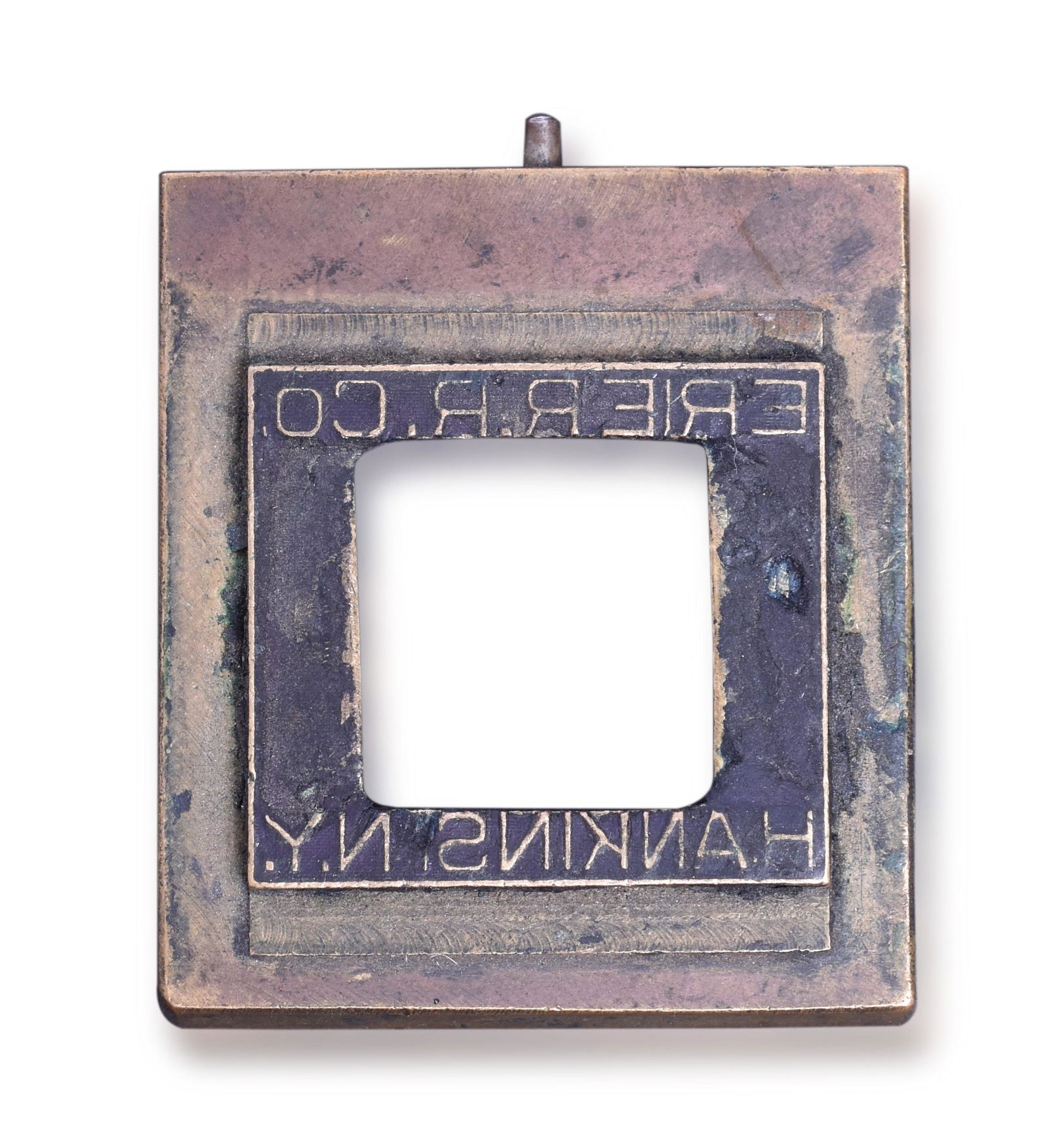 Erie Railroad Hankins New York Ticket Dater Die (1 of 2)