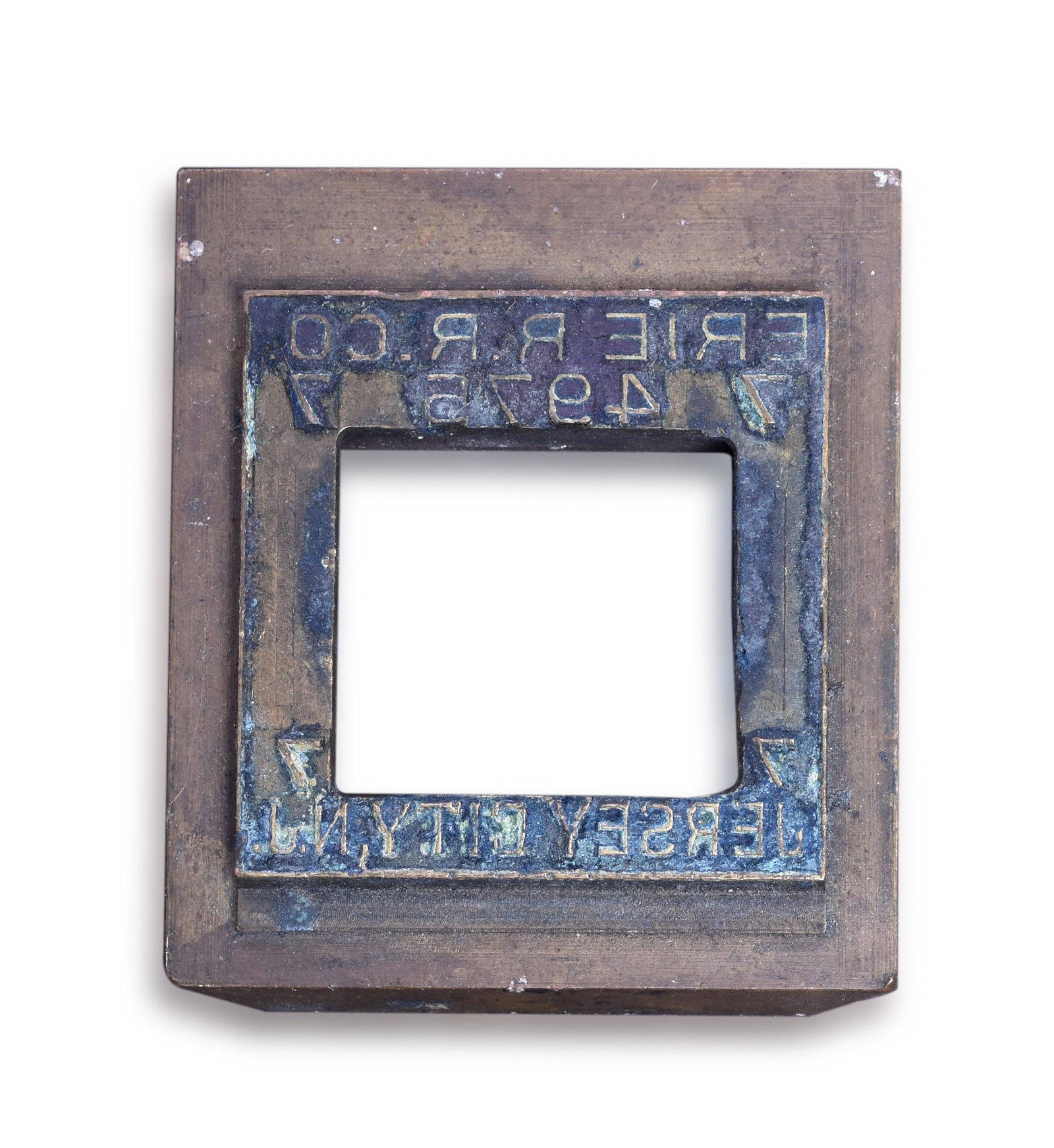 Erie Railroad Jersey City Ticket Dater Die (1 of 2)