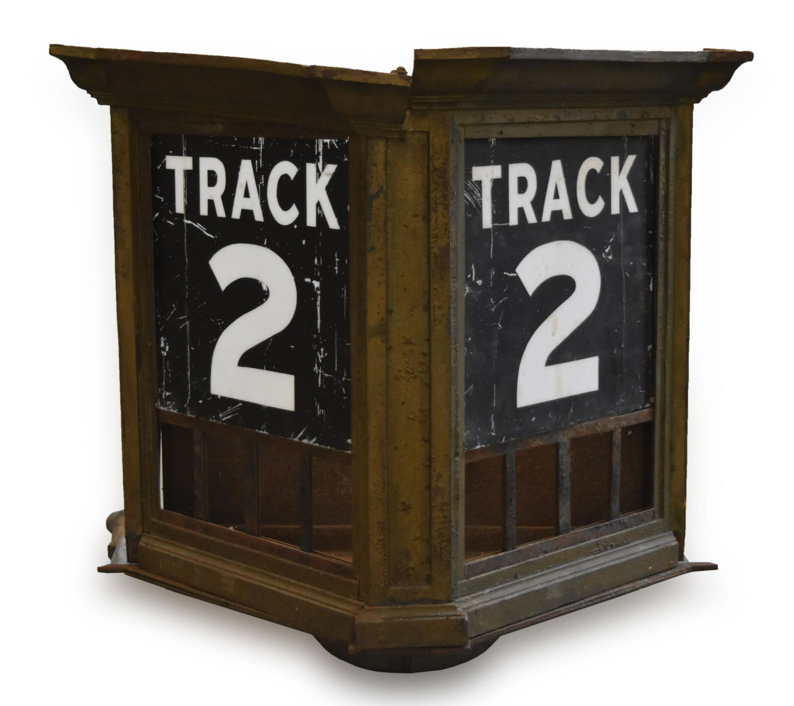 Track 2 City Railroad Station Track Marquee / Train Gate Sign / Indicator (1 of 3)