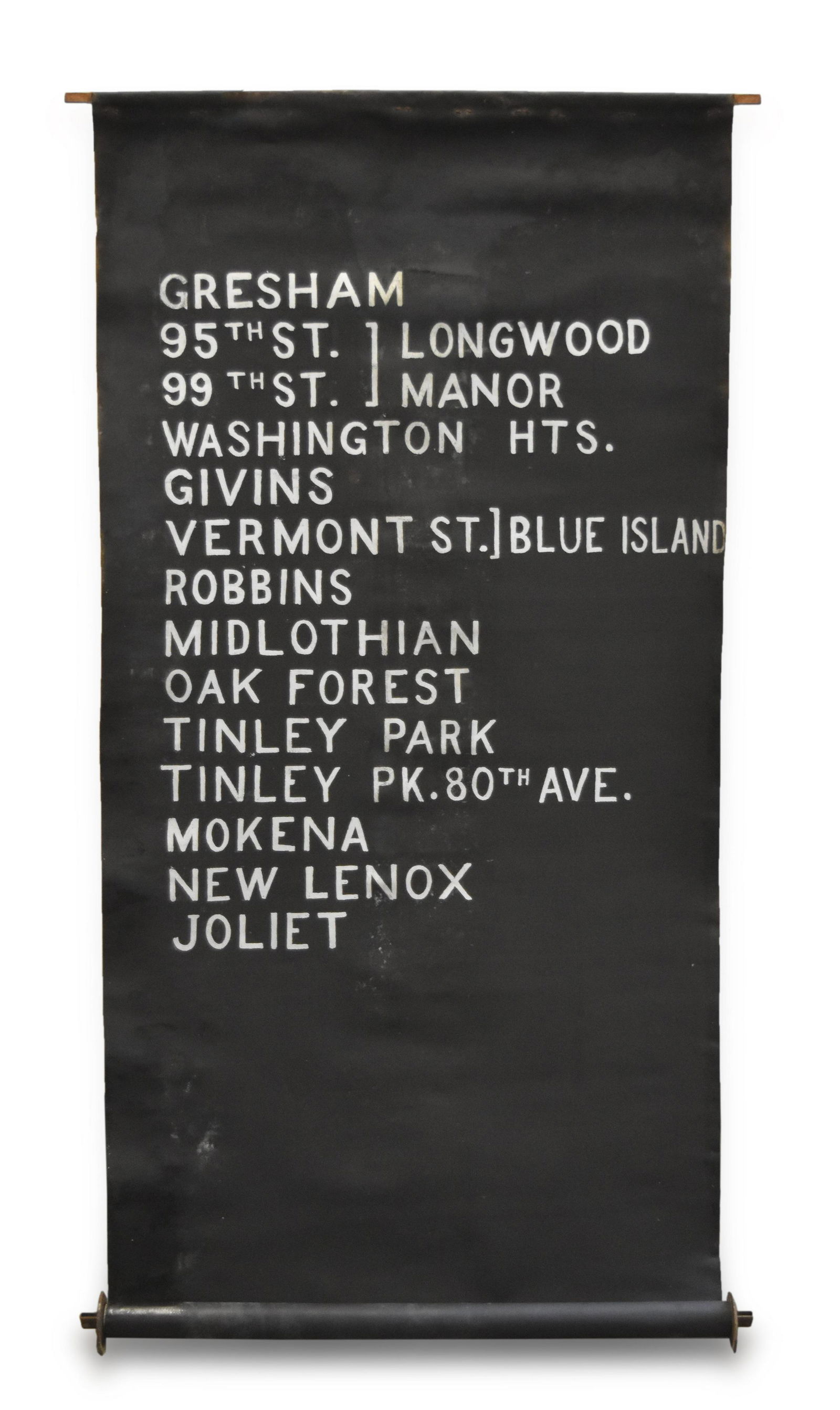 Commuter Train Destination Roll from Chicago LaSalle Street Station (1 of 3)