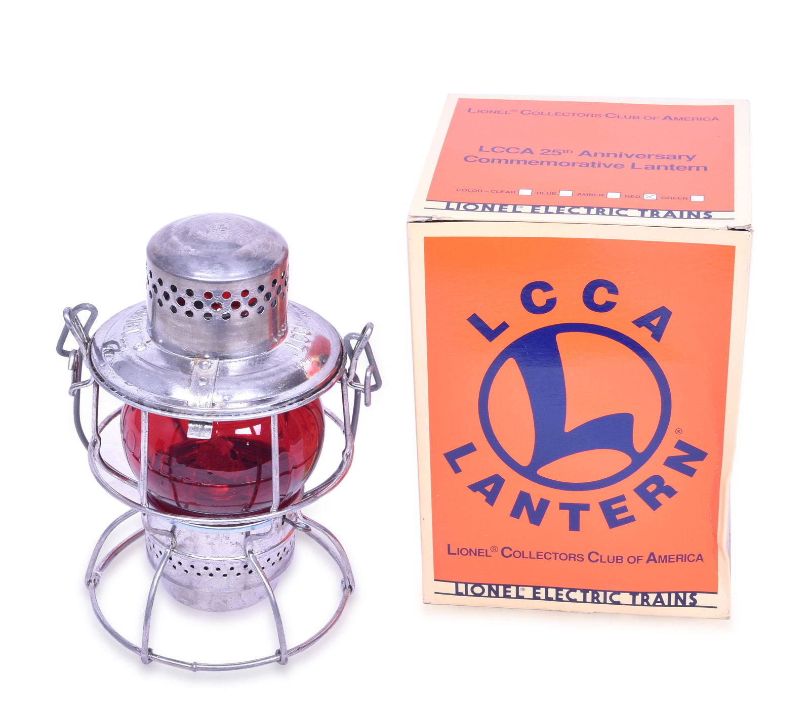 Adlake 300 Lionel Electric Trains Red Globe Lantern (1 of 5)