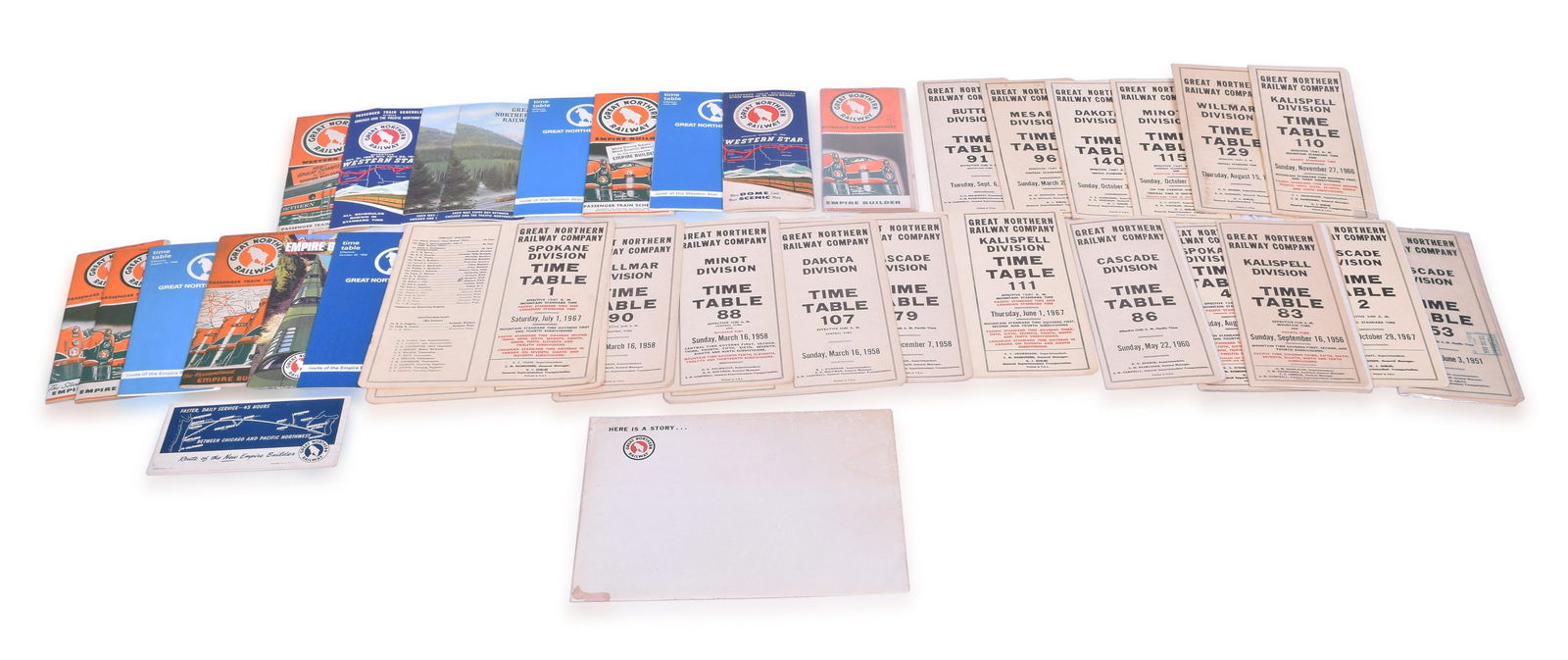 Great Northern Railroad Employee and Public Timetables and More (1 of 4)