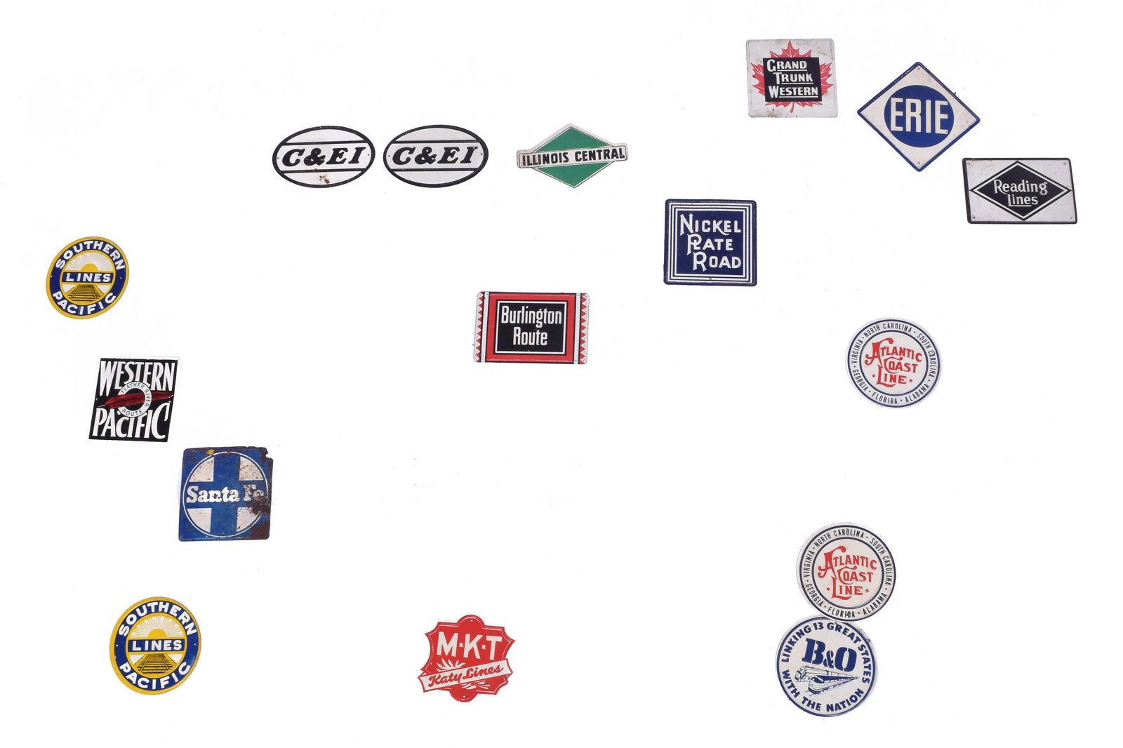 Sixteen Post Cereal Railroad Herald Tins (1 of 3)