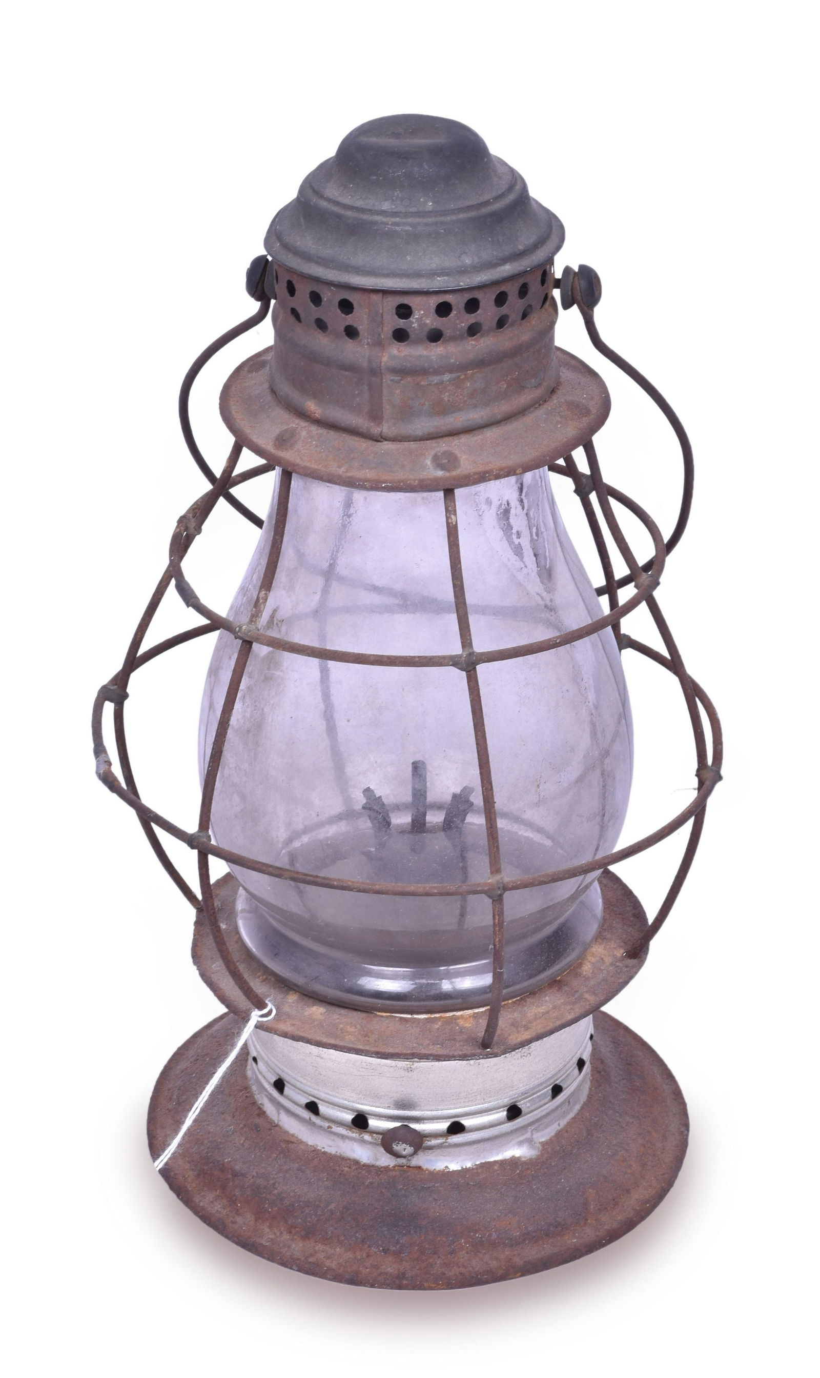 Unmarked Brass Top, Bell Bottom Lantern. (1 of 4)