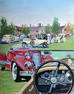 Original 1983 Meadowbrook Concours d' Elegance Painting - Featuring Mercedes Benz, Packard, Etc.