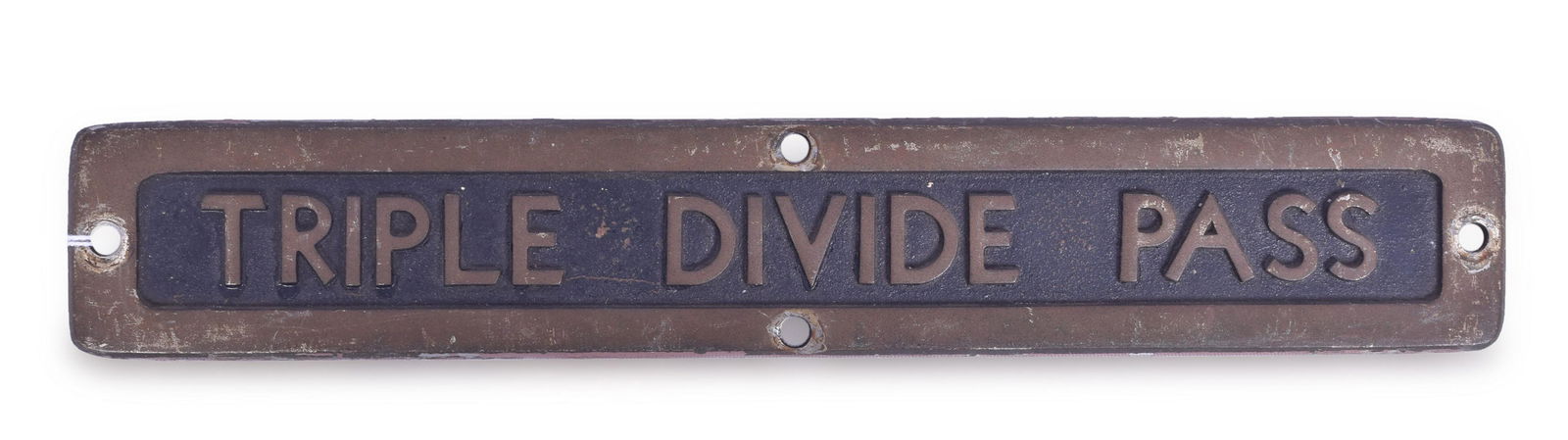 Great Northern Railroad Empire Builder "Triple Divide Pass" Brass Passenger Car Floor Plate (1 of 2)