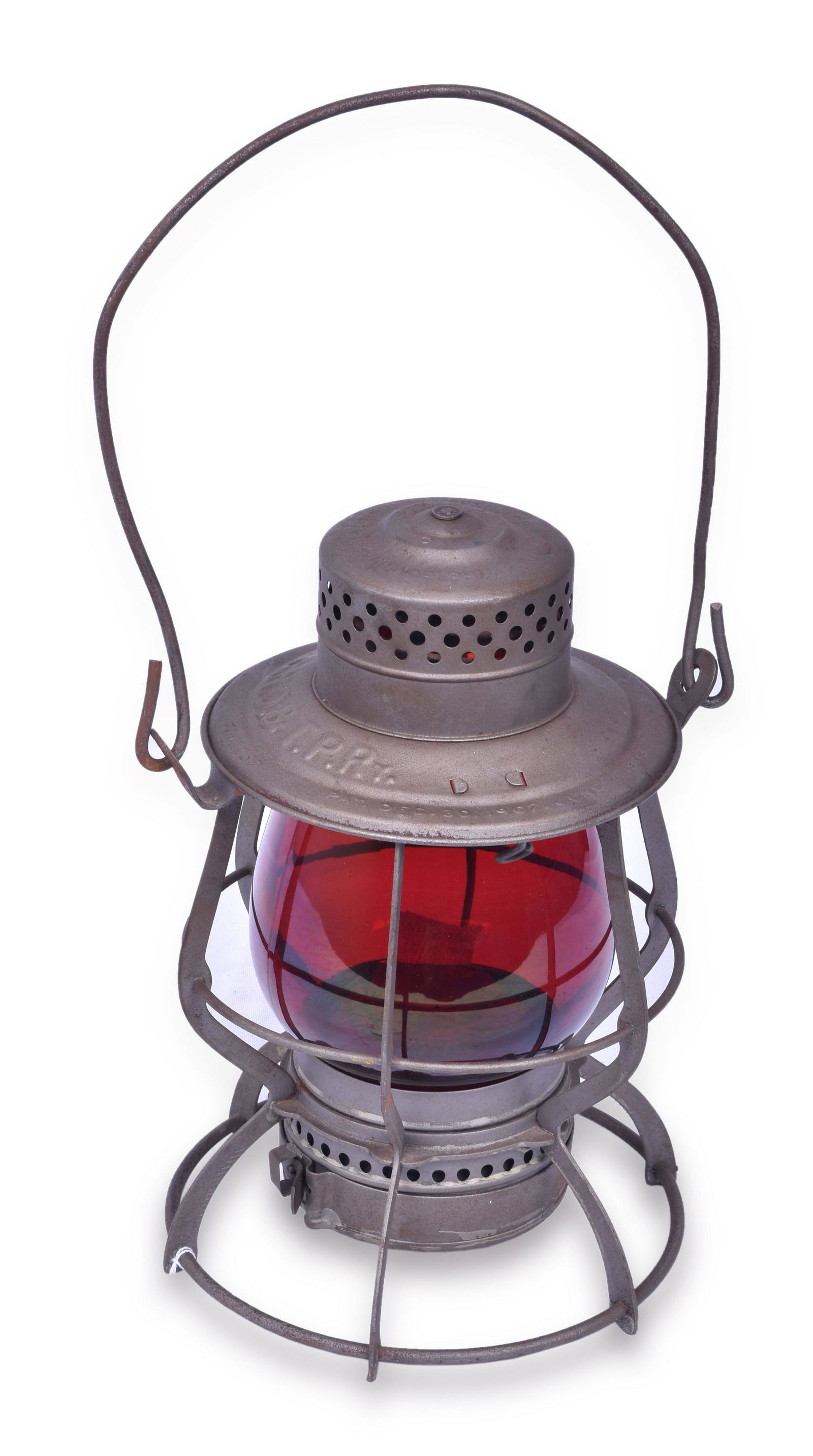 Keystone Casey Cincinnati, New Orleans & Texas and Pacific Railroad Lantern w/ Red Globe (1 of 5)