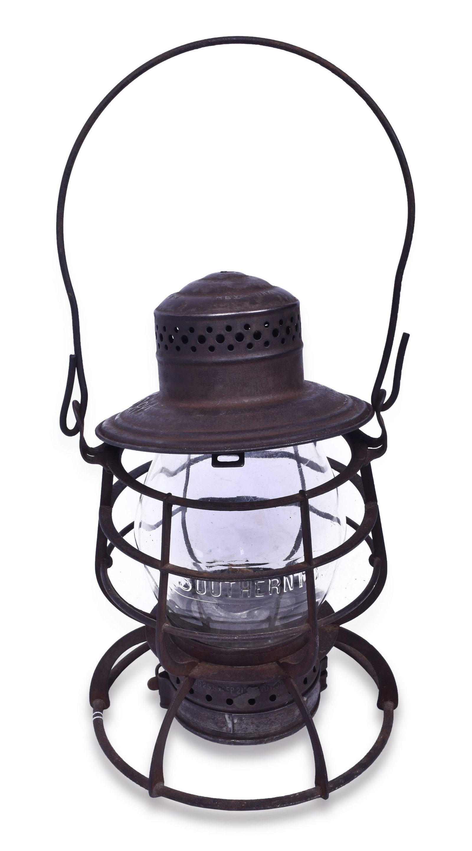 Railroad Signal Lamp & Lantern Co. Southern Railway Lantern w/ Clear Cast Globe (1 of 6)