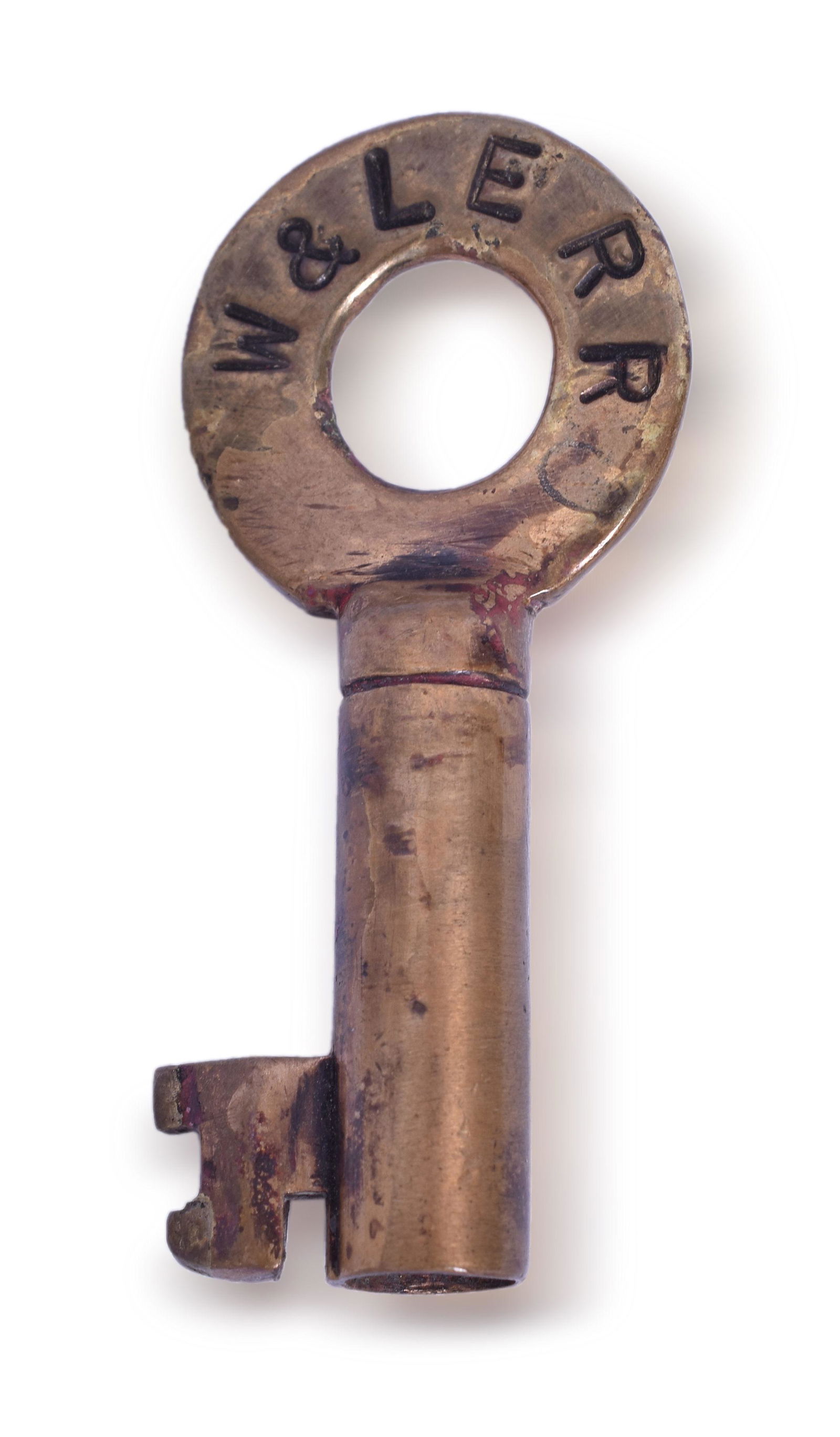 Wheeling & Lake Erie Railroad Single Ring Bohannan Brass Key (1 of 2)