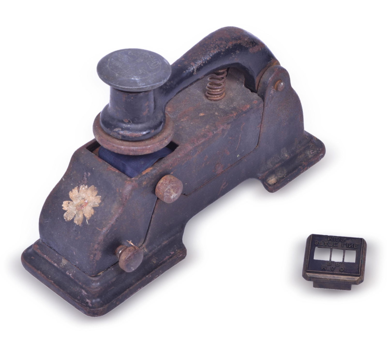 Cosmo Model 2 Ticket Dater w/ Mobile & Ohio State Line Mississippi Dater Die (1 of 3)