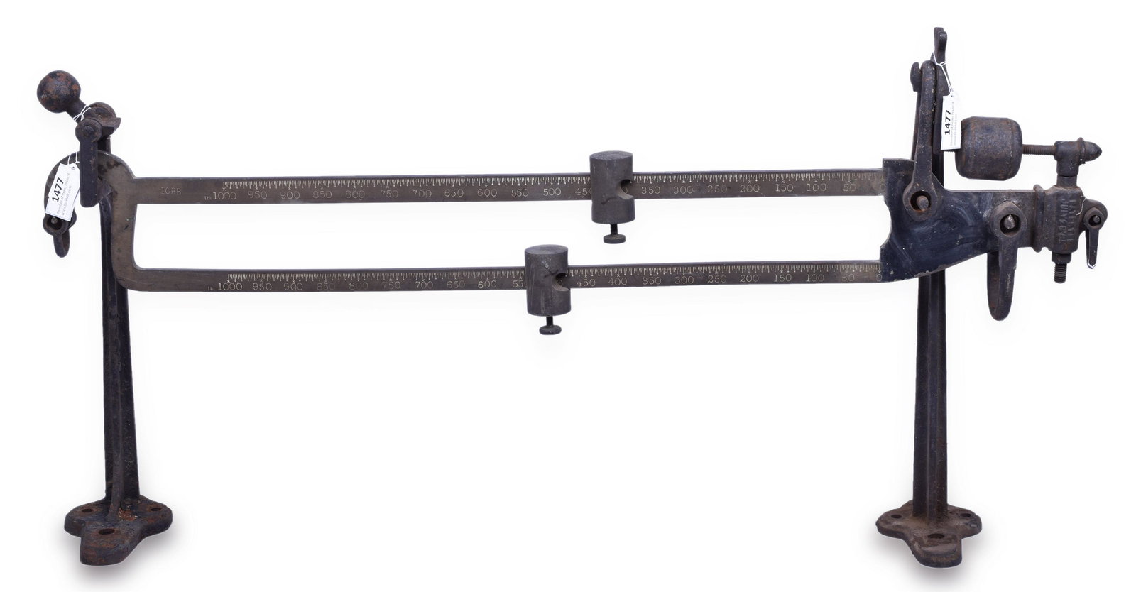 Fairbanks Morse Illinois Central Railroad 1000 Pound Beam Scale (1 of 5)