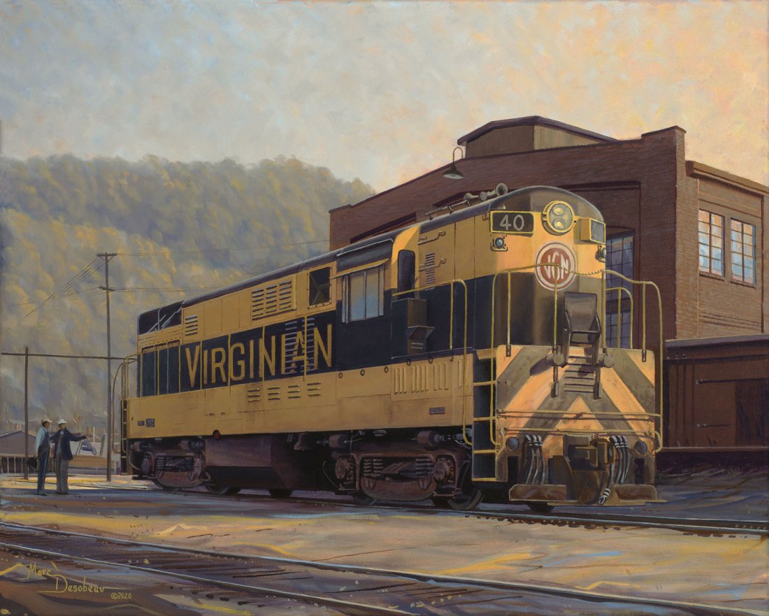 The Virginian  - Original Marc Desobeau Oil Painting (1 of 4)