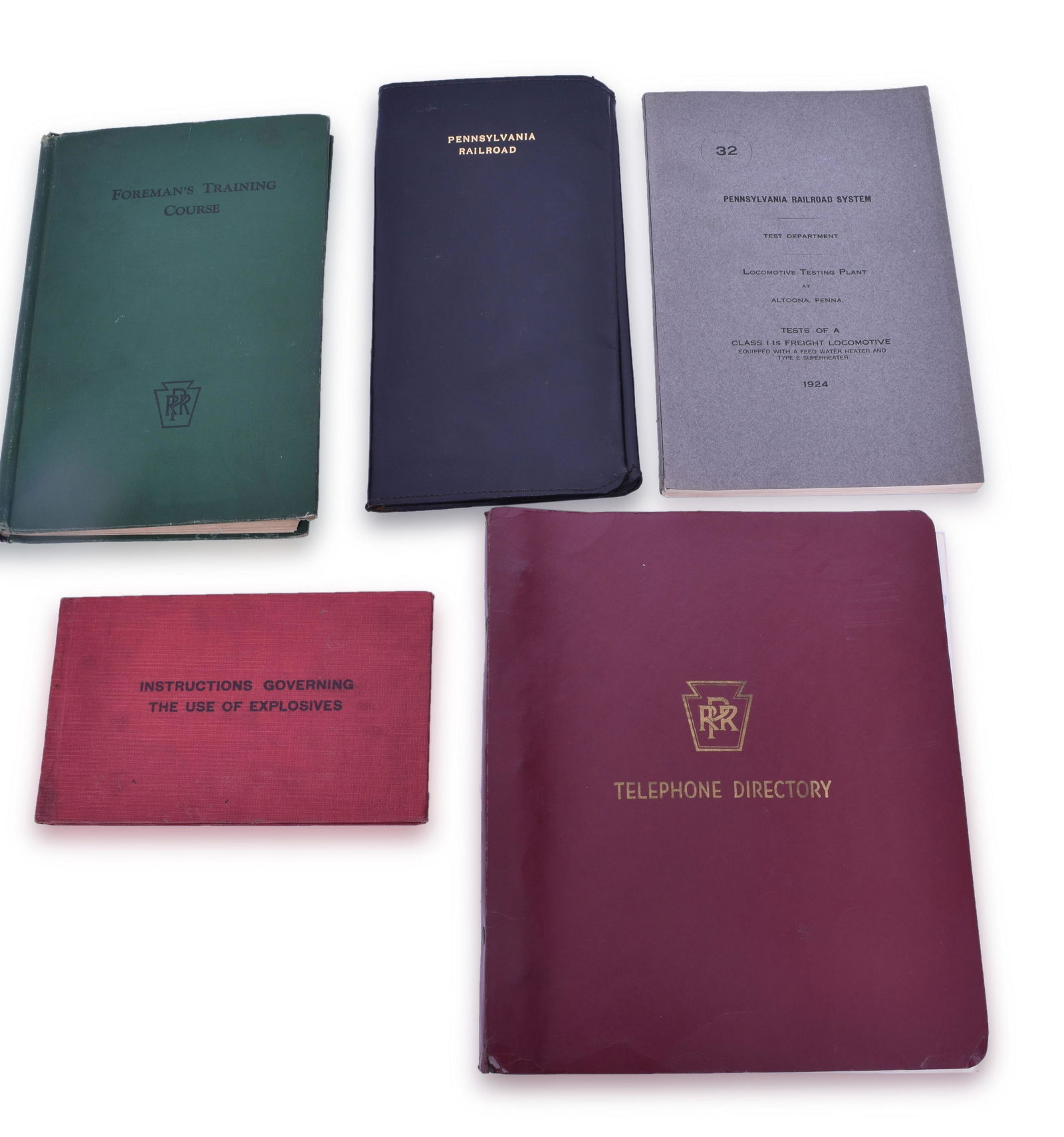 Pennsylvania Railroad Books - 2-10-0 Decapod Testing Results, 1922 Foreman's Training Course, etc. (1 of 4)