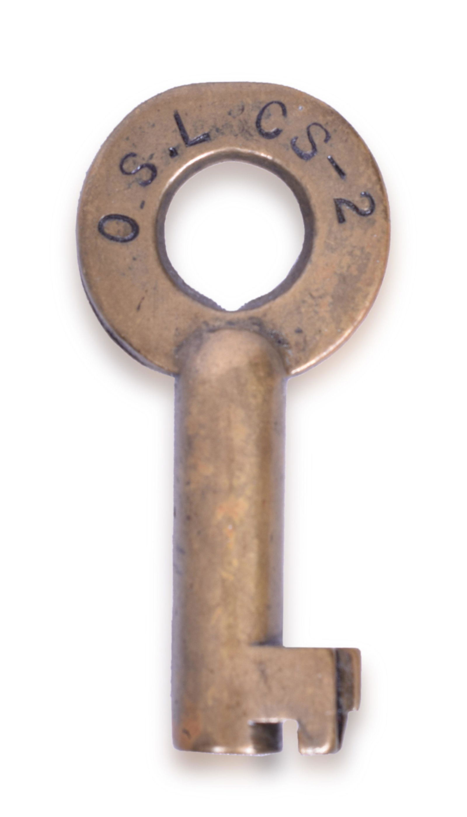Oregon Short Line Railroad - Brass A&W CS-2 Key (1 of 3)