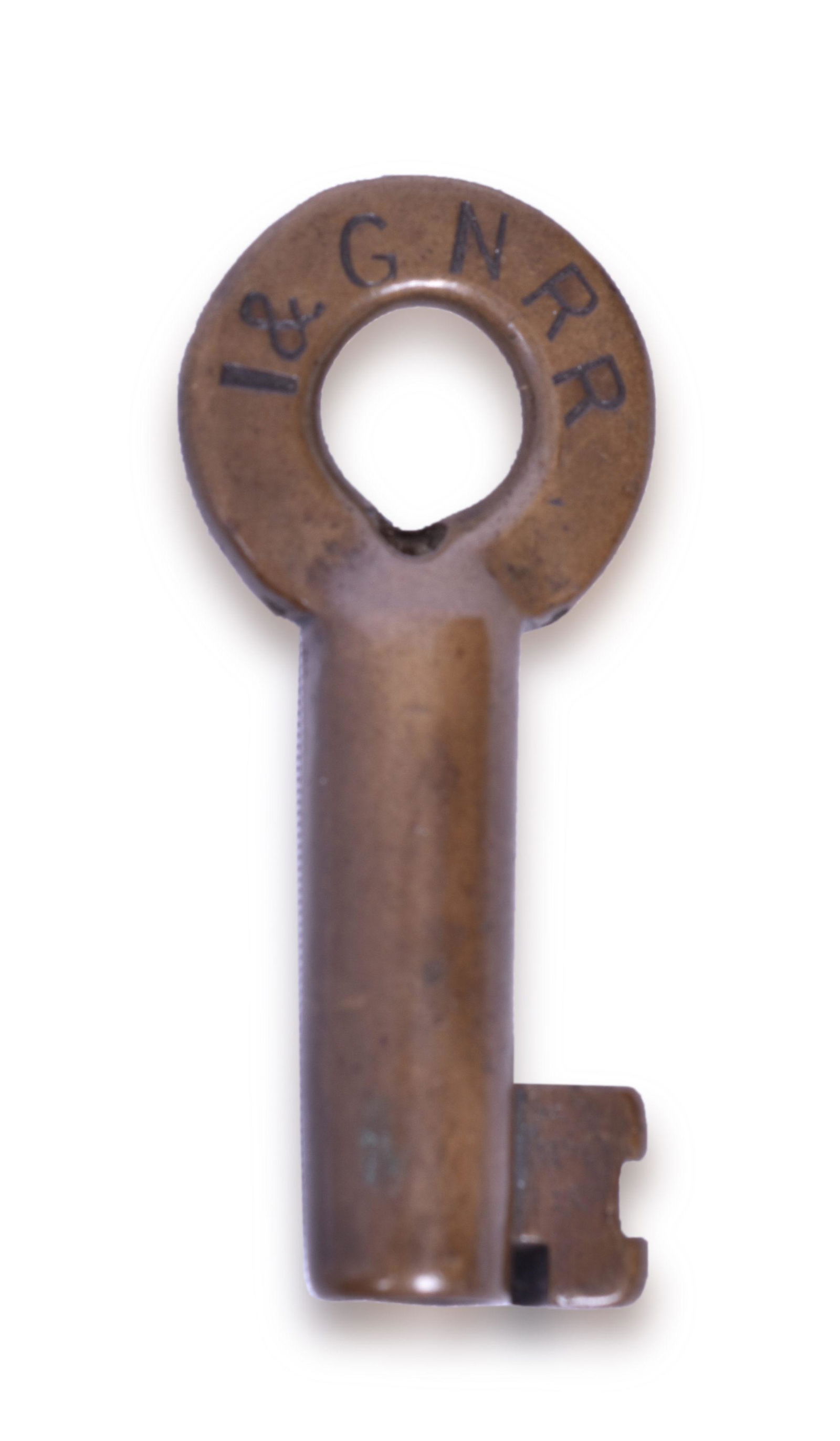 International & Great Northern Railroad Brass Key (1 of 3)