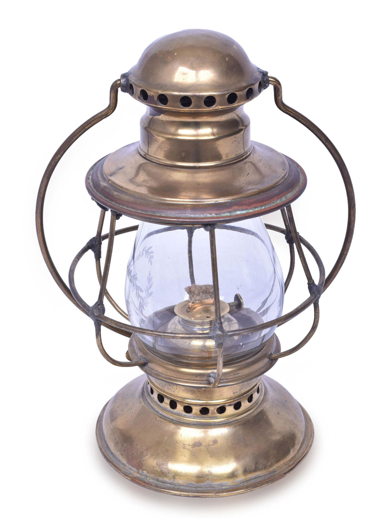 R.e. Dietz No. 3 Brass Presentation Lantern