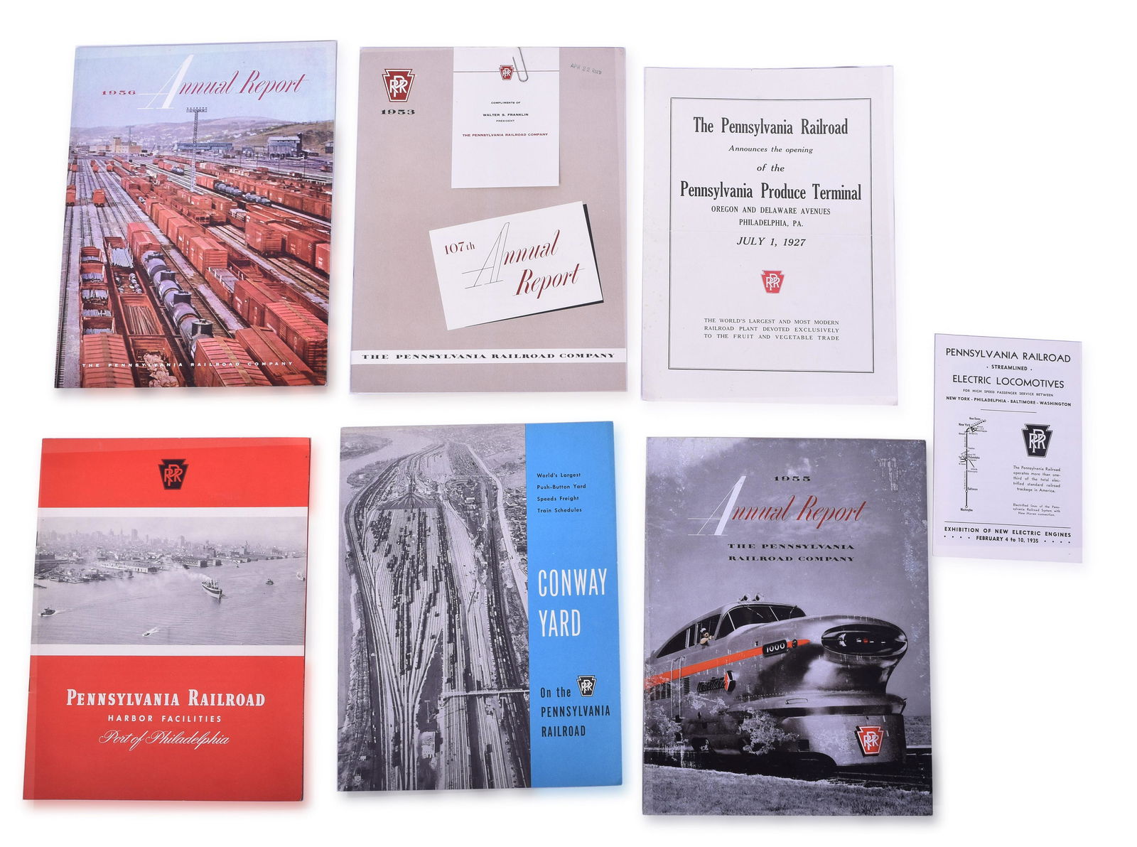 Pennsylvania Railroad Paper Group - Annual Reports, Produce Terminal, GG-1 Exhibition, etc. (1 of 4)