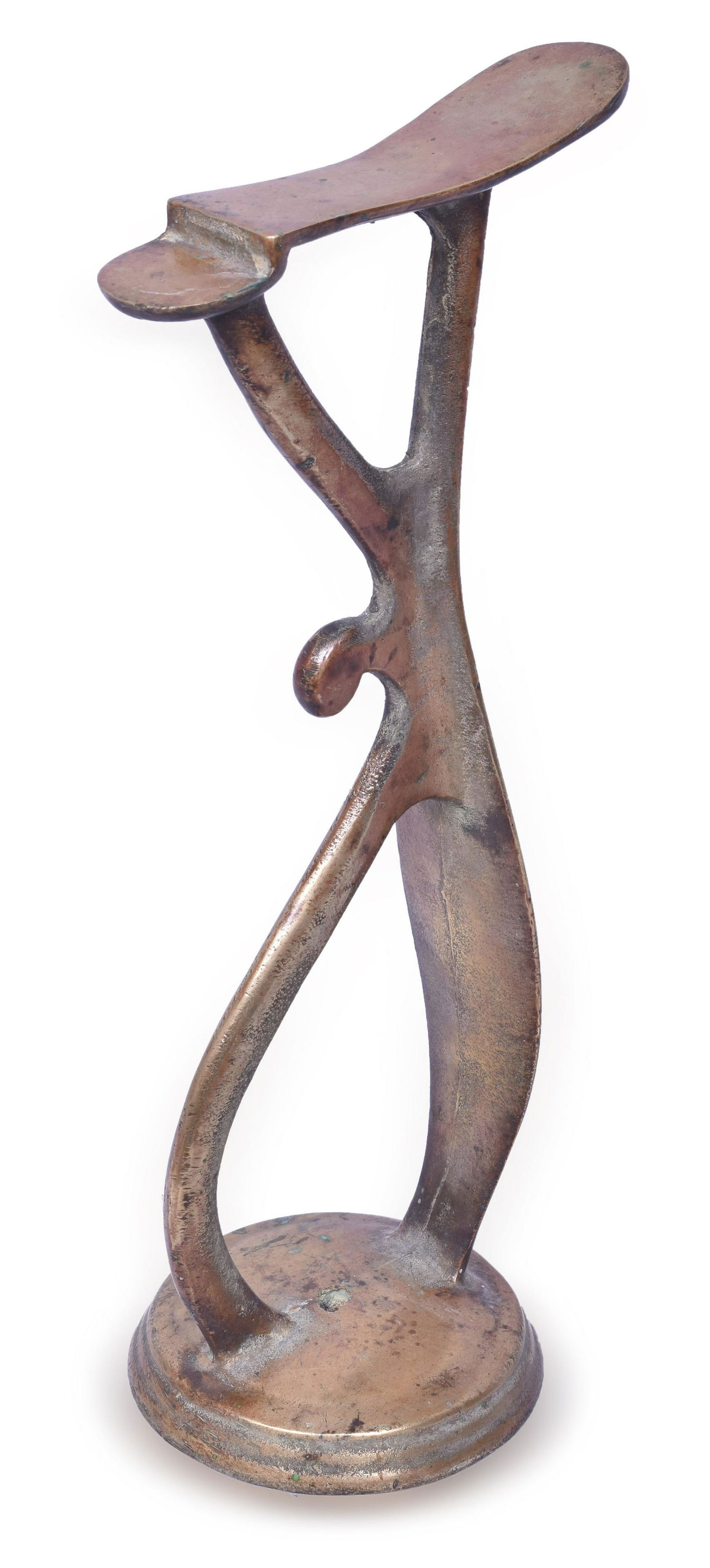 Brass Shoe Shine Foot Rest - Railroad Depot, etc (1 of 3)