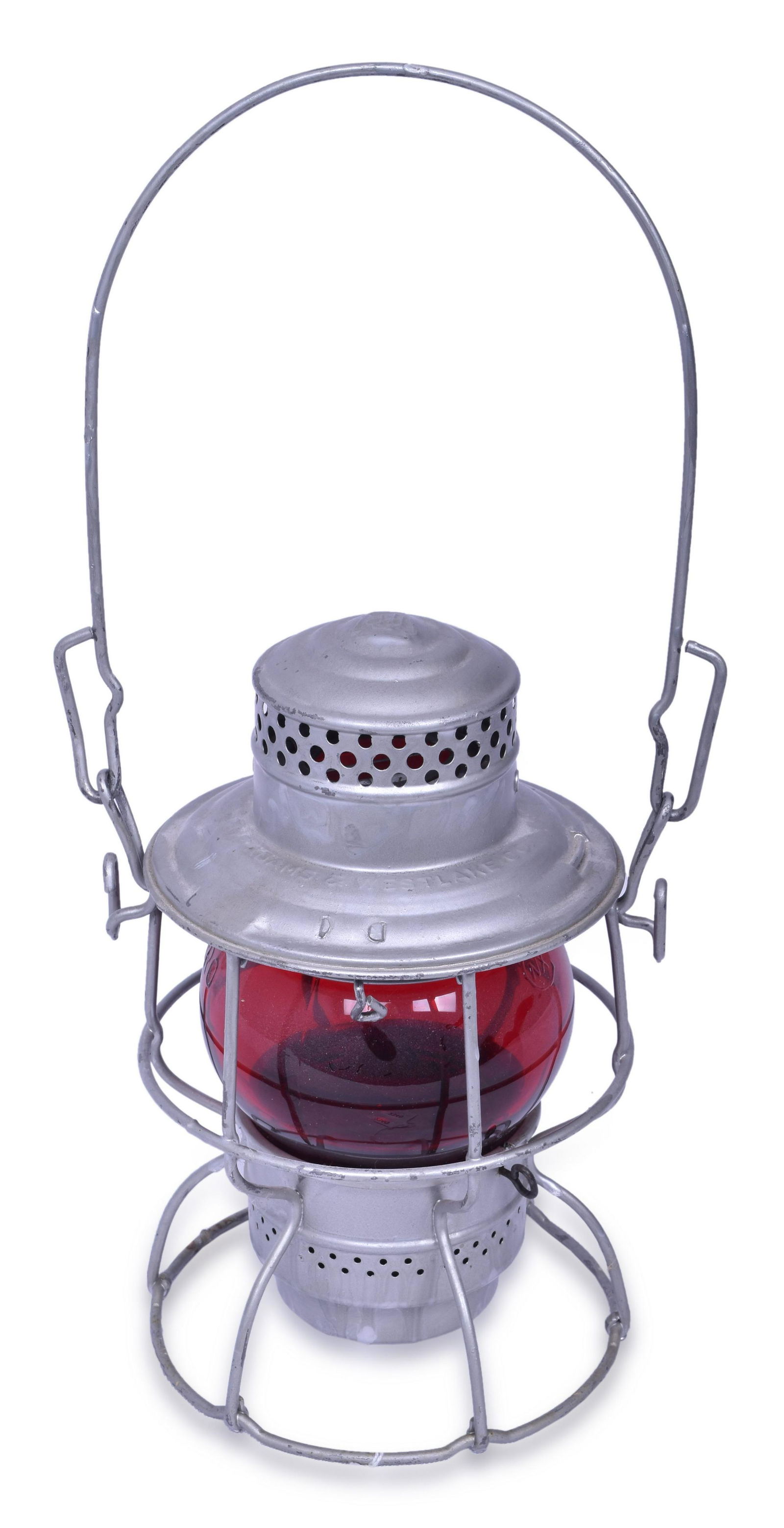 Adams & Westlake Pennsylvania Railroad Red Globe Kero Lantern (1 of 6)