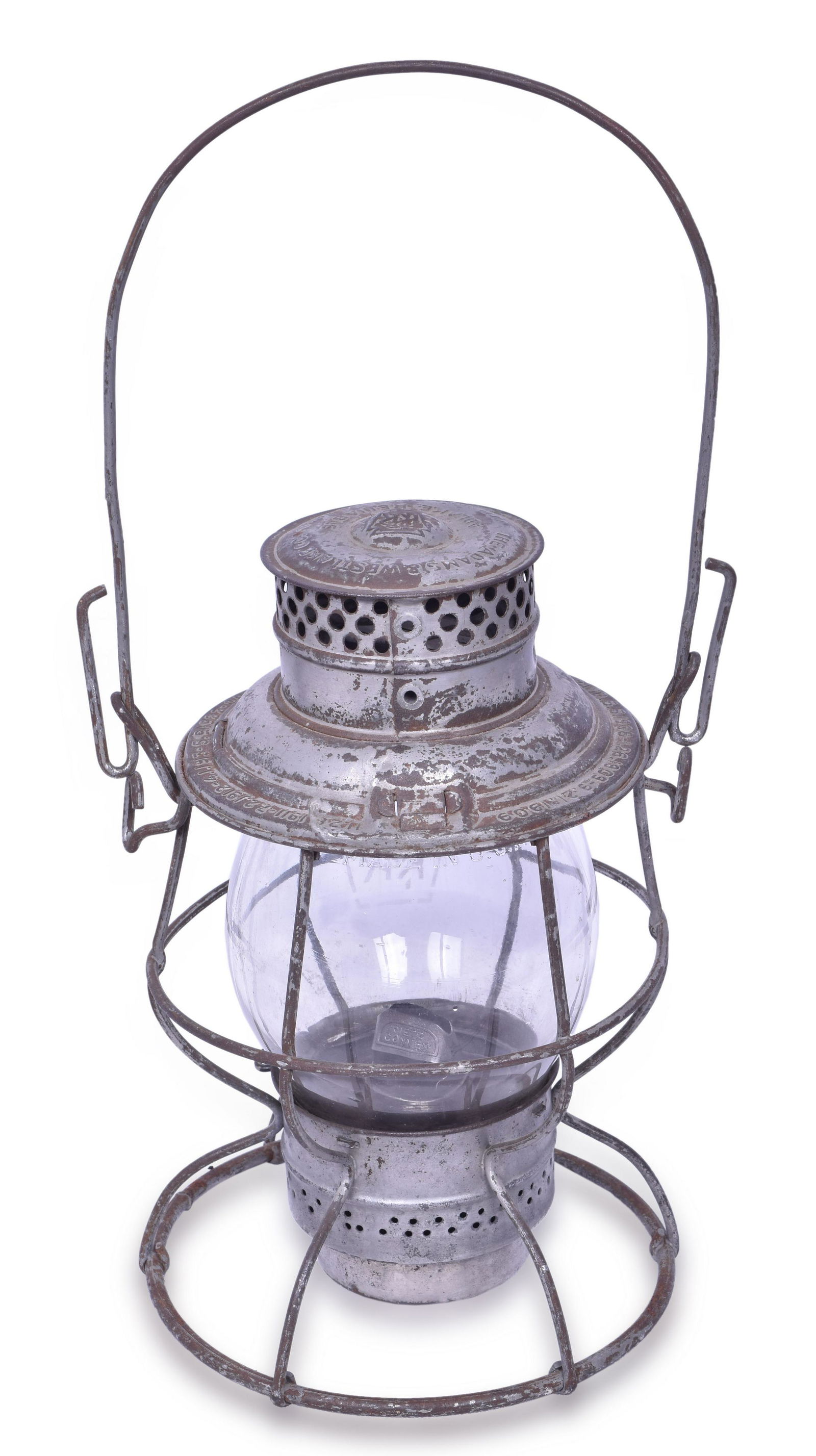Adams & Westlake "Adlake Reliable" Pennsylvania Railroad Lantern w/ Clear Etched Pennsylvania (1 of 6)