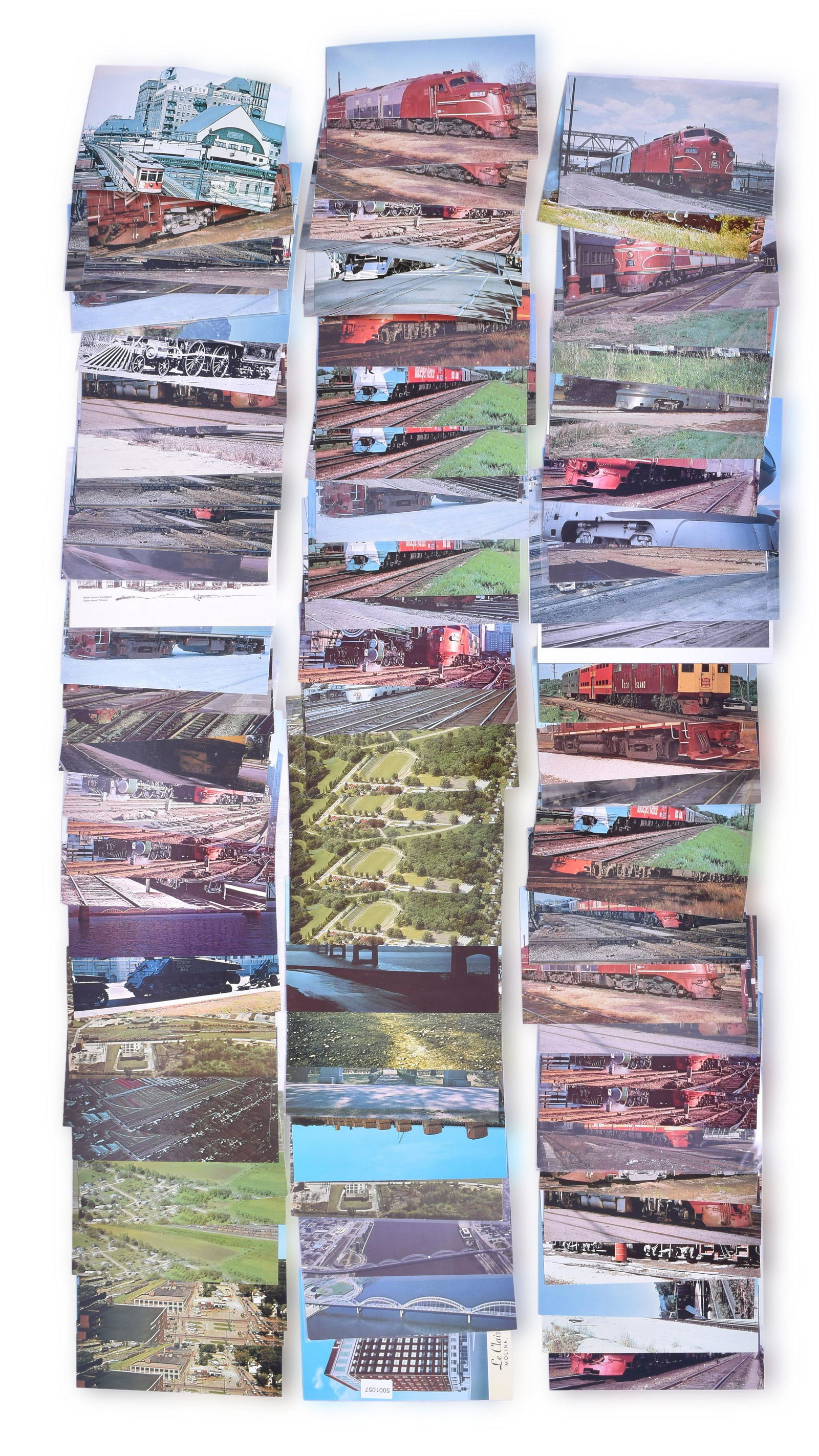 93 Postcards - Rock Island Railroad Roster Shots, Moline Illinois, and More (1 of 2)