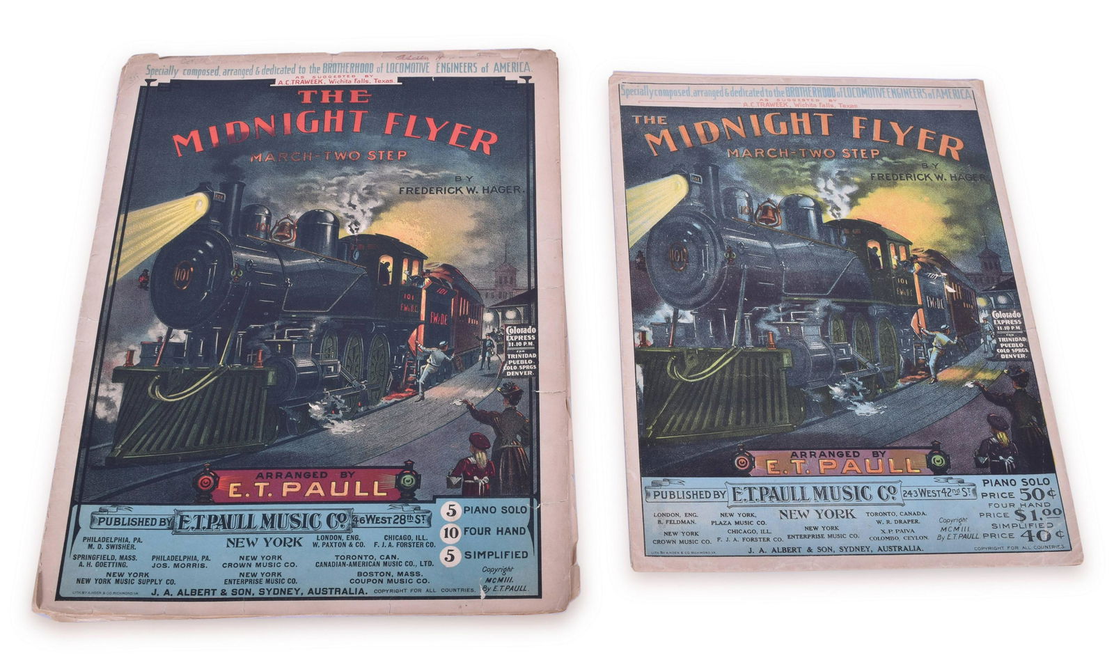 Two Variations of The Midnight Flyer Two Step Sheet Music by E.T. Paul (1 of 3)