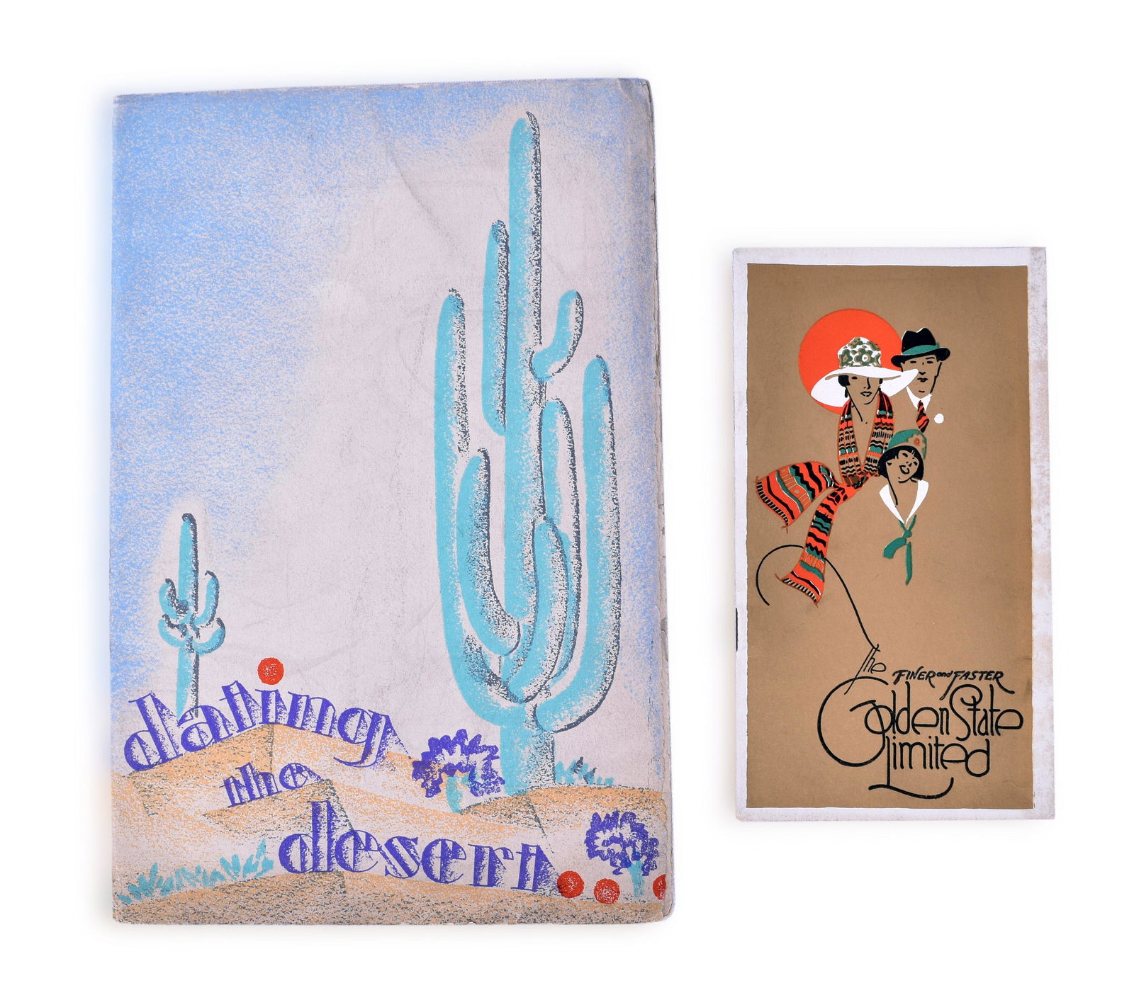 Rock Island System Railroad Southern Pacific Lines Golden State 1910-1920's Advertising Pocket (1 of 3)